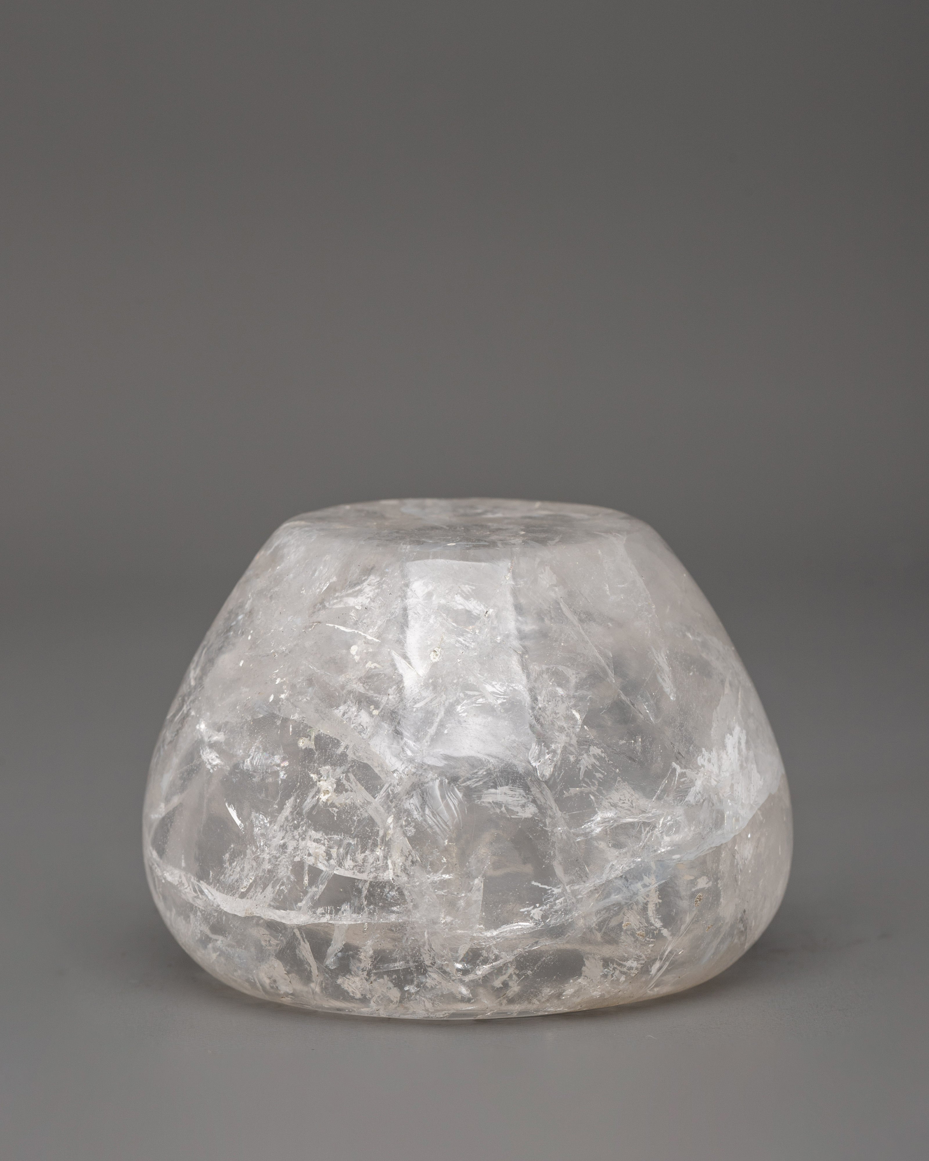 Golpa Tibetan Buddhist Item | Crystal Ritual Tool for Offerings
