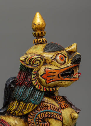 Tibetan Guardian Lion Statue Set | Spiritual Protector & Feng Shui Decor