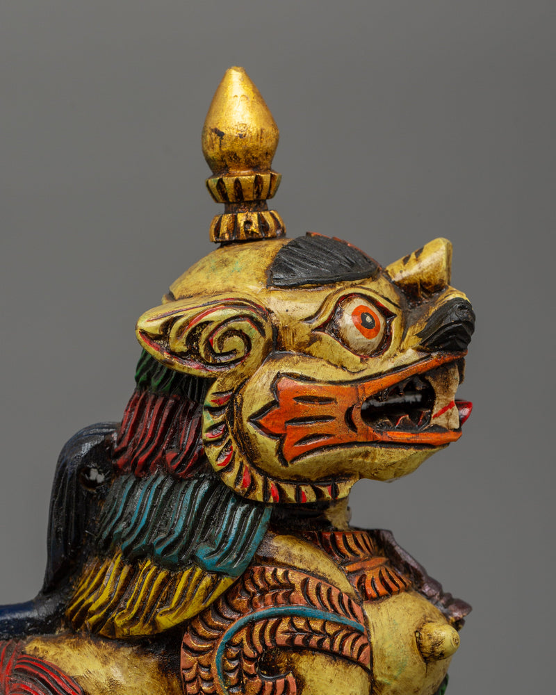 Tibetan Guardian Lion Statue Set | Spiritual Protector & Feng Shui Decor