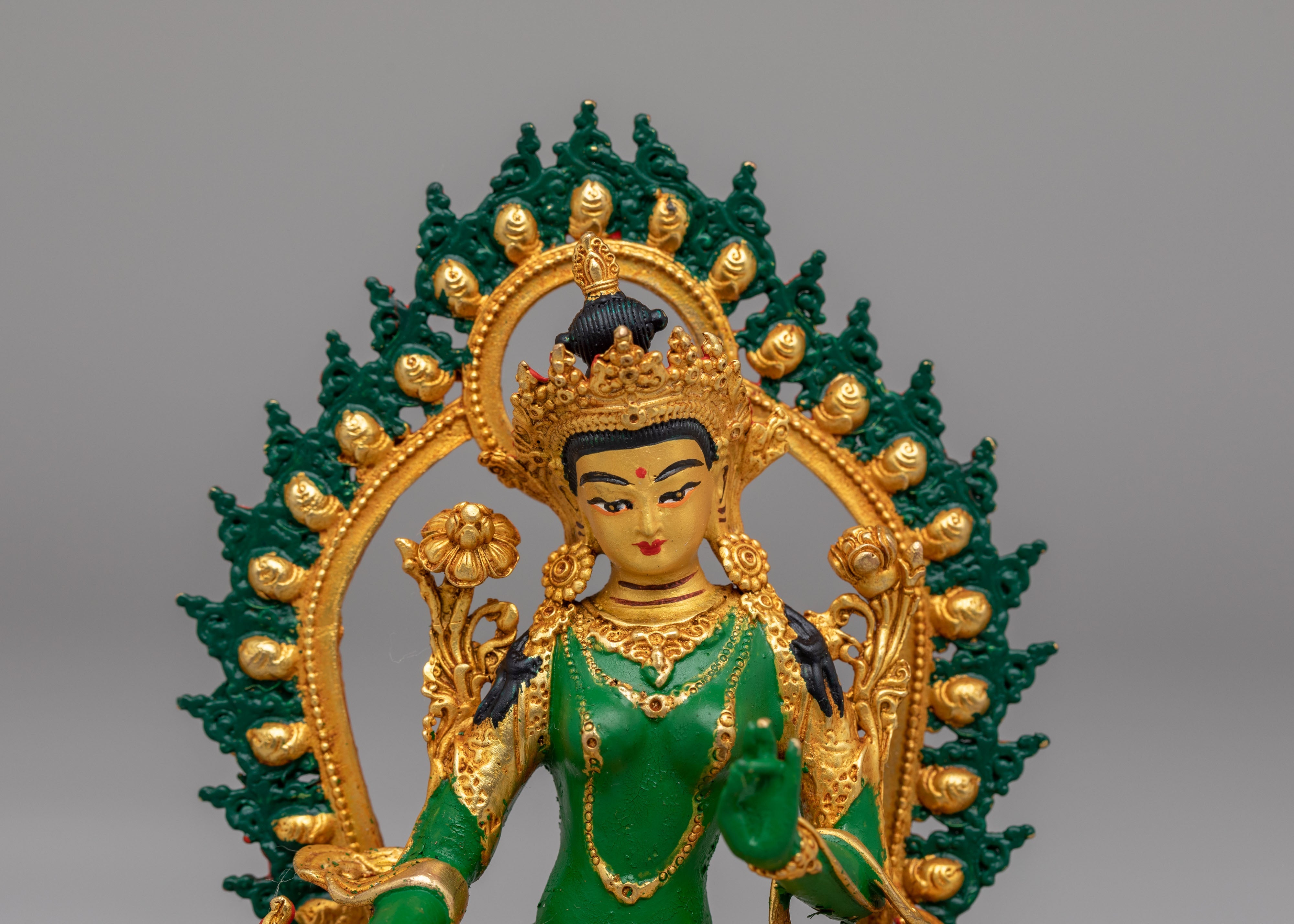 Green Tara Swift Liberator Goddess Statue | Goddess of Compassion
