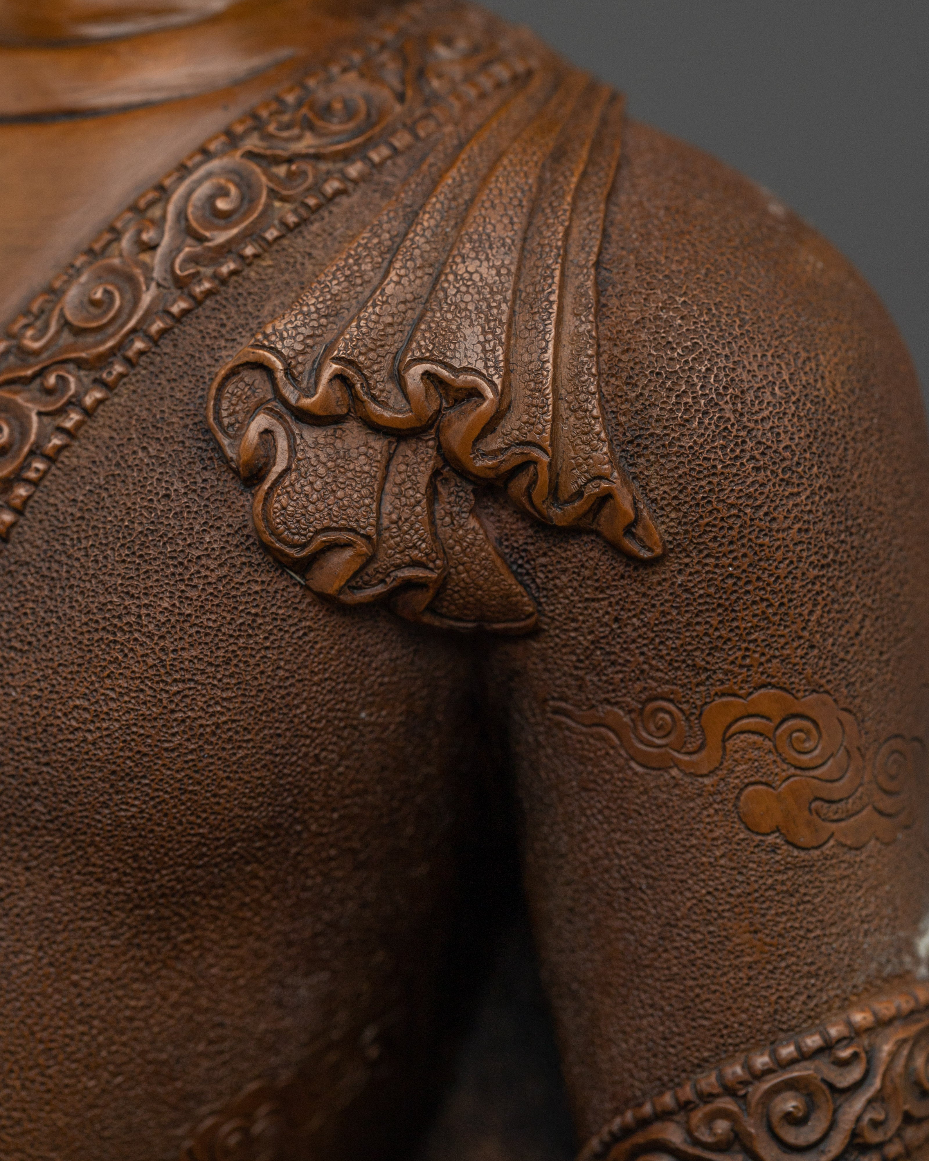 Handcrafted Shakyamuni Buddha Statue for Meditation | Oxidized Copper Sculpture