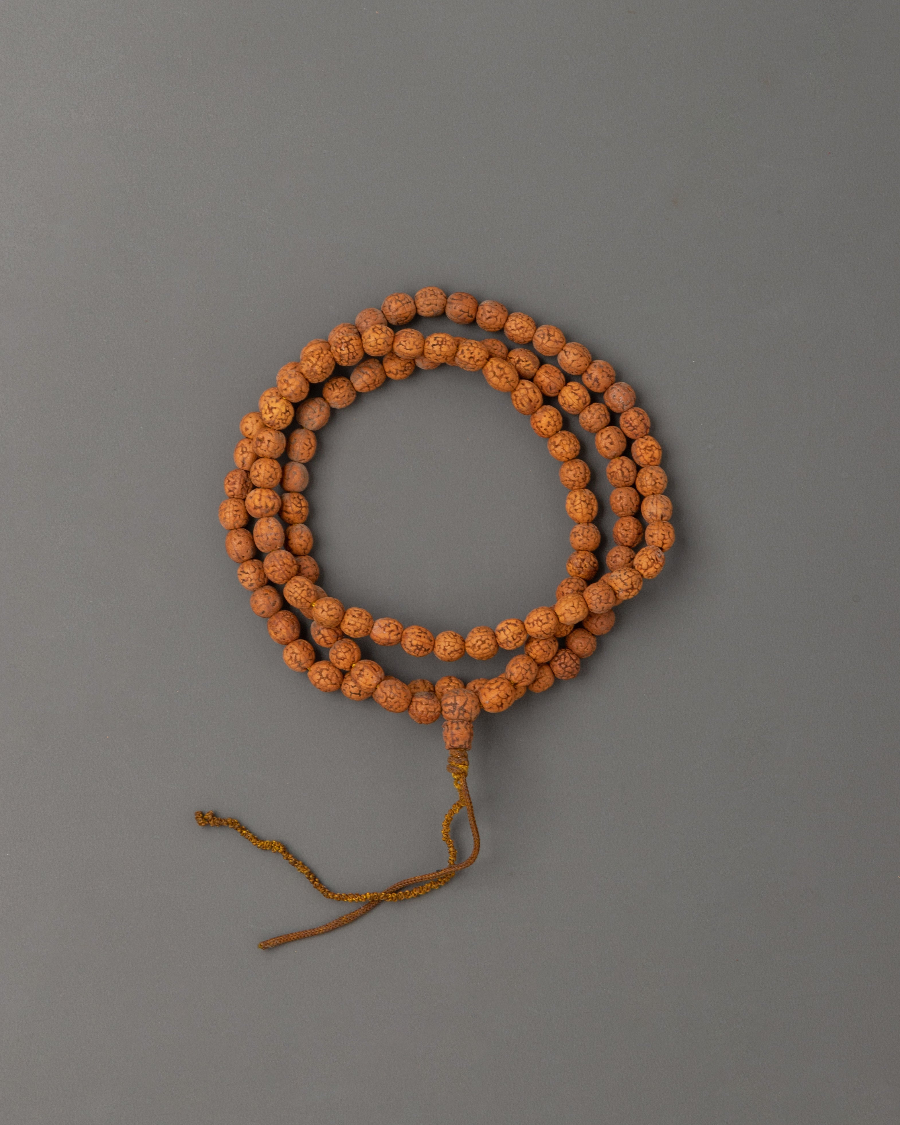 Wood Carved Mala for Prayer | Meditation and Yoga Craft
