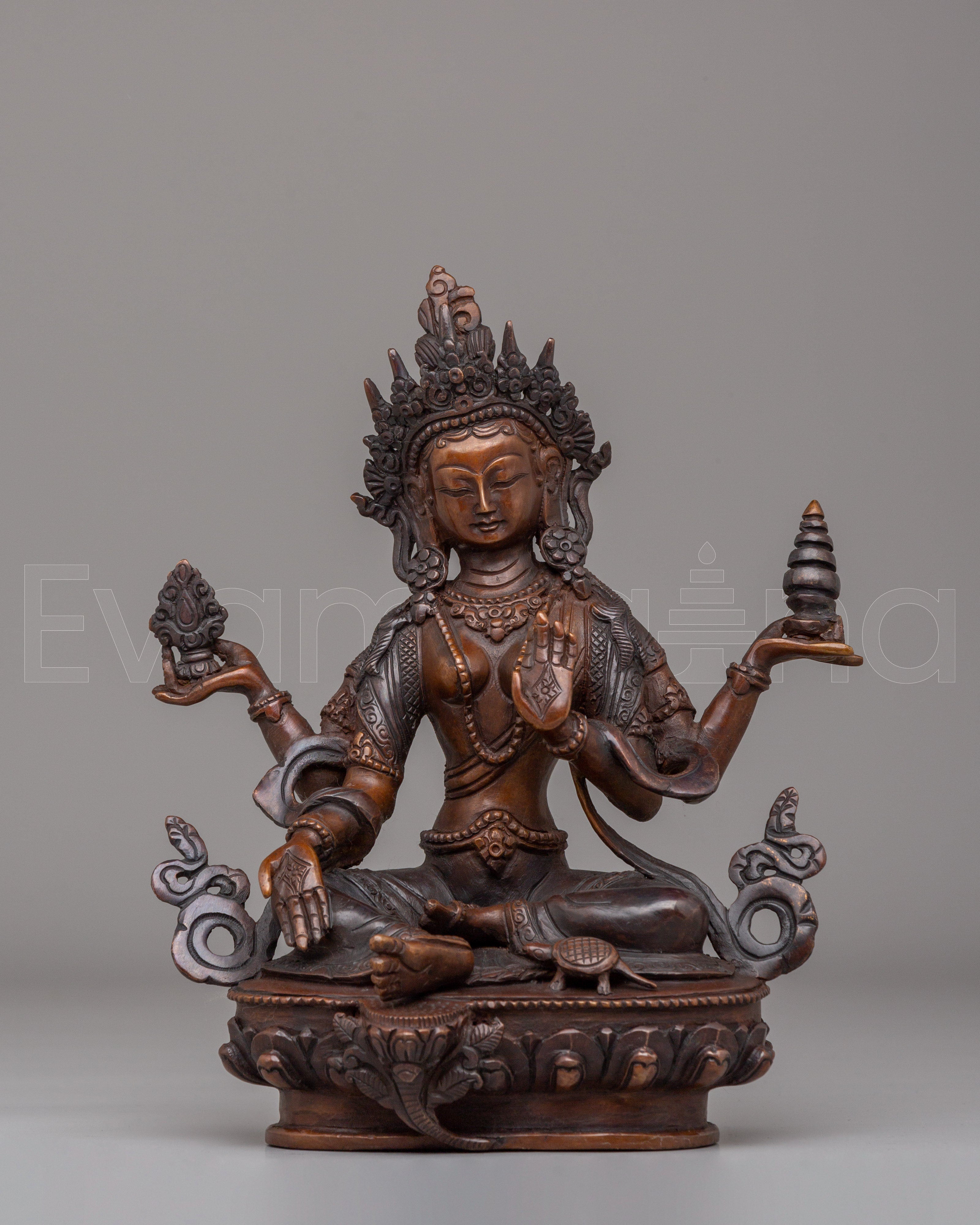 Scared Laxmi Handcrafted Statue | Hindu Deity Figurine