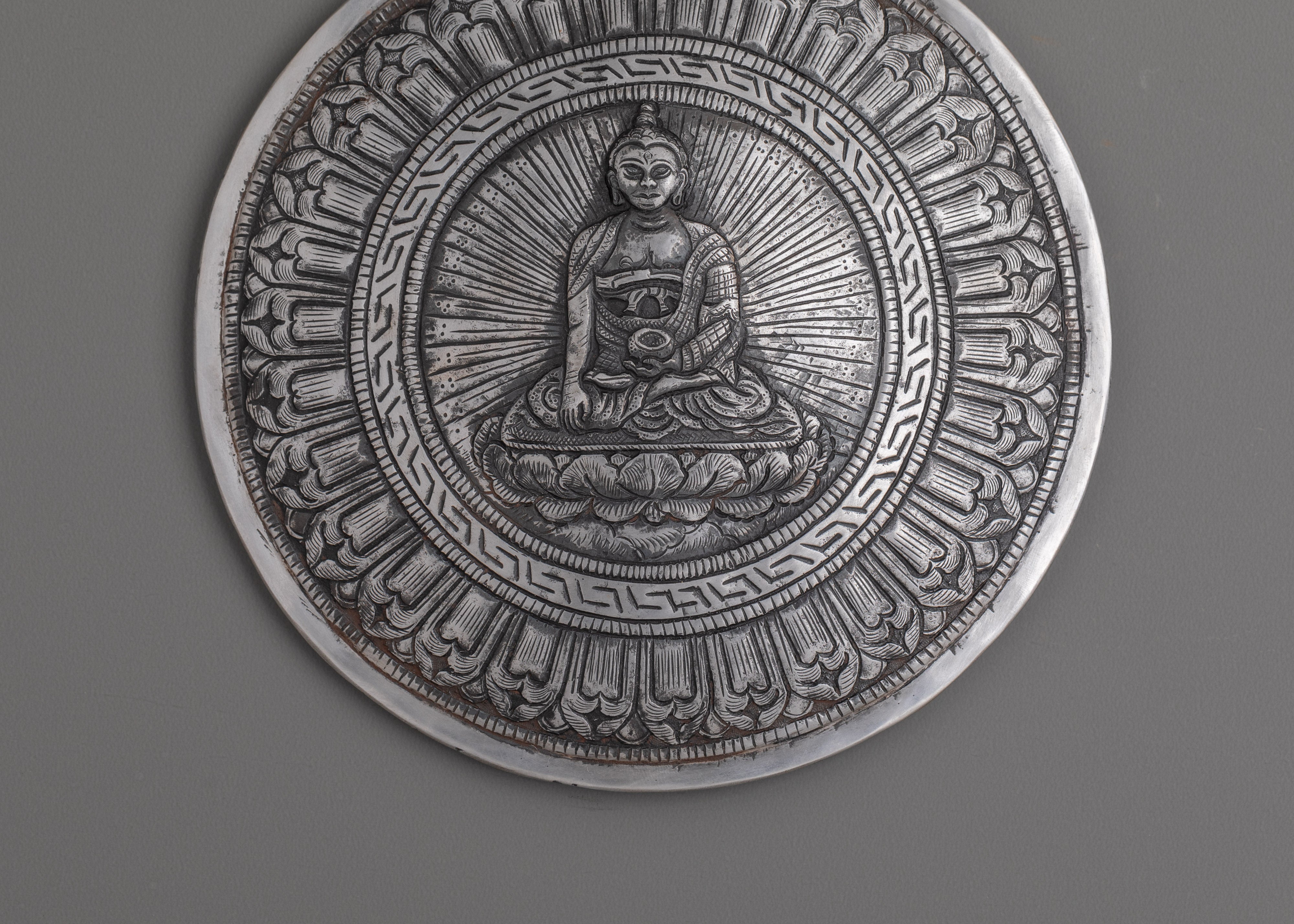 Handcrafted Buddha Wall Hanging | Iron Buddha Art