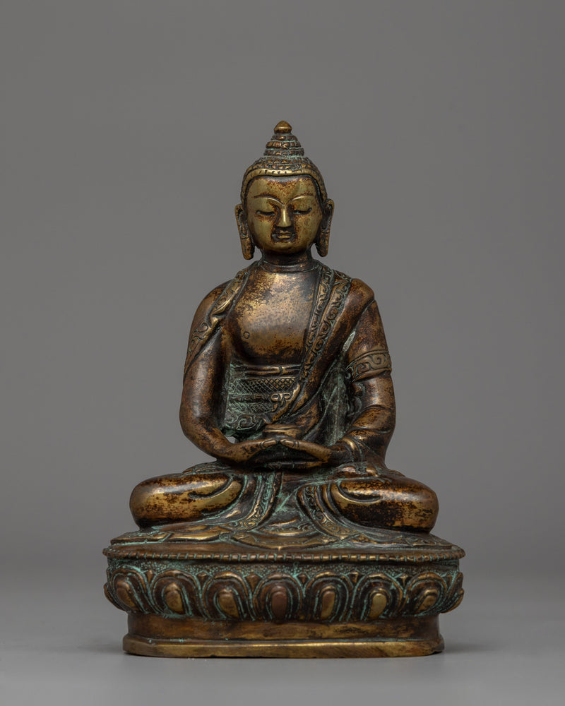 Antique Finished Amitabha Buddha Statue