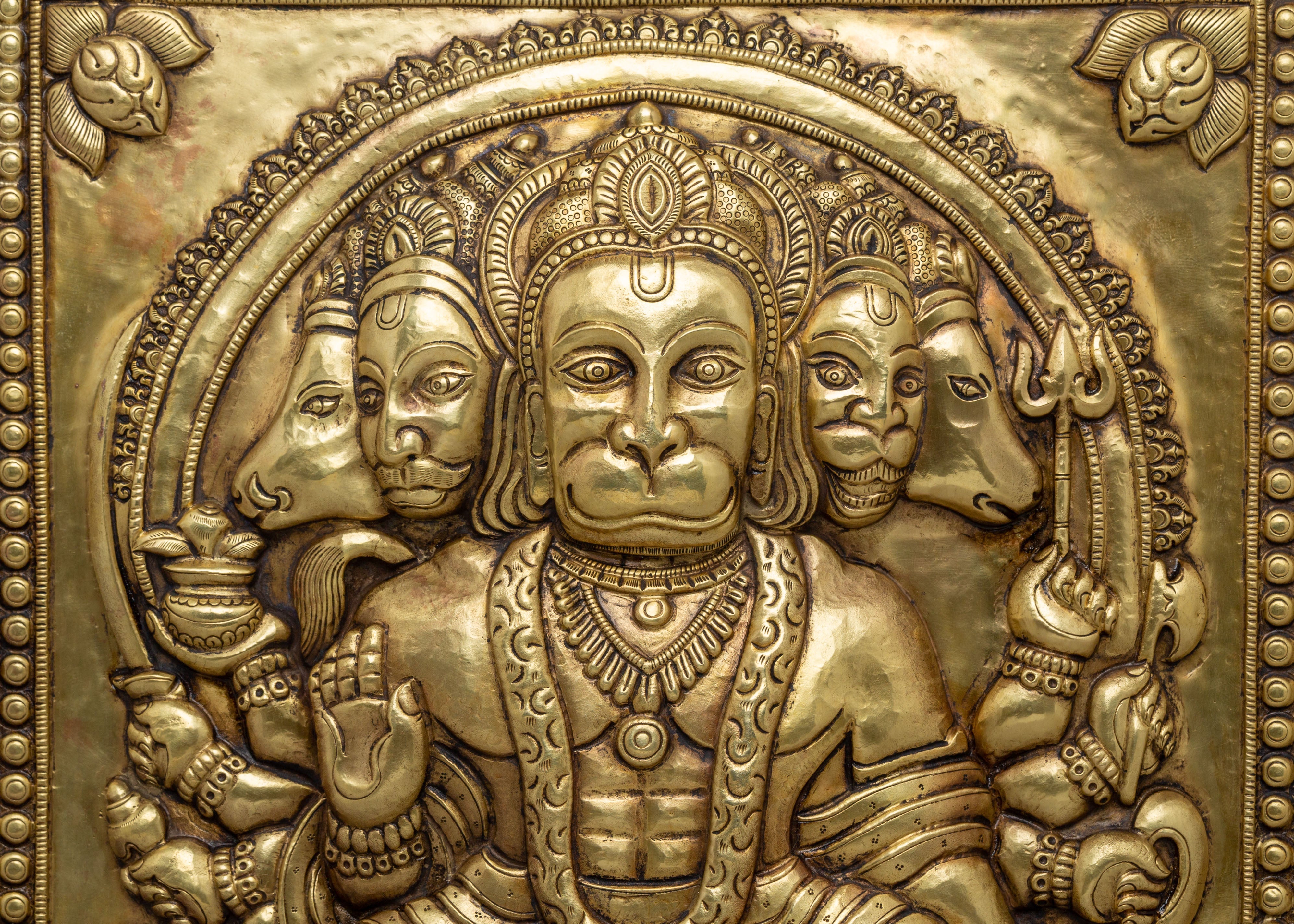 Hanuman Wall Hanging for Decor | Traditional Artwork for Spiritual Blessings