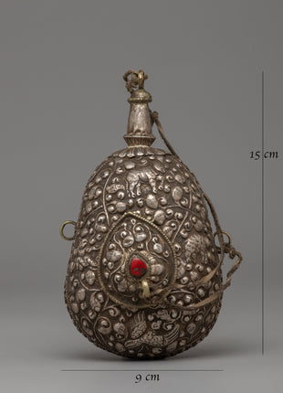 Tibetan Religious Snuff Bottle | A Sacred Ritual Vessel