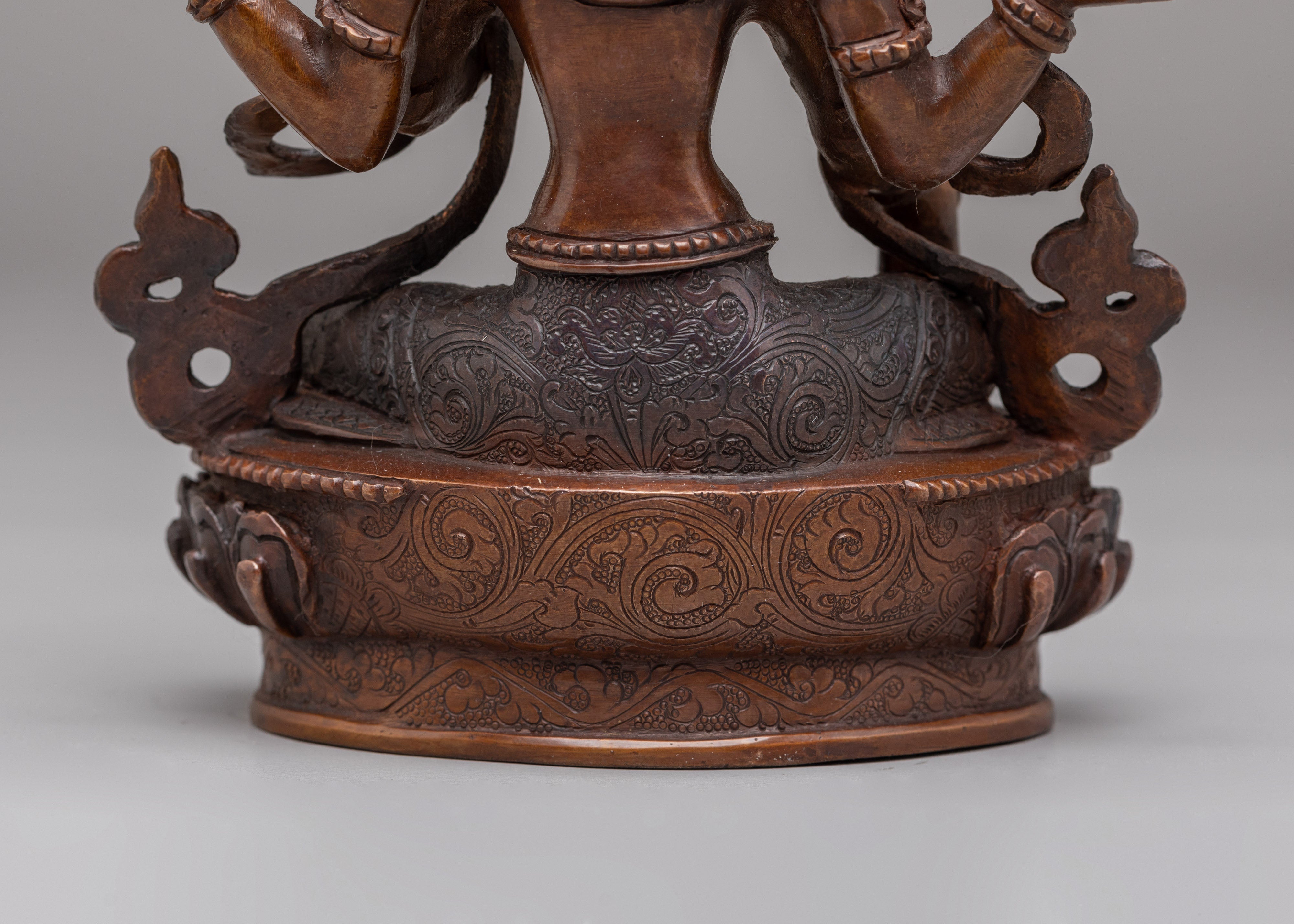 Laxmi Handcrafted Statue | Oxidized Copper Body