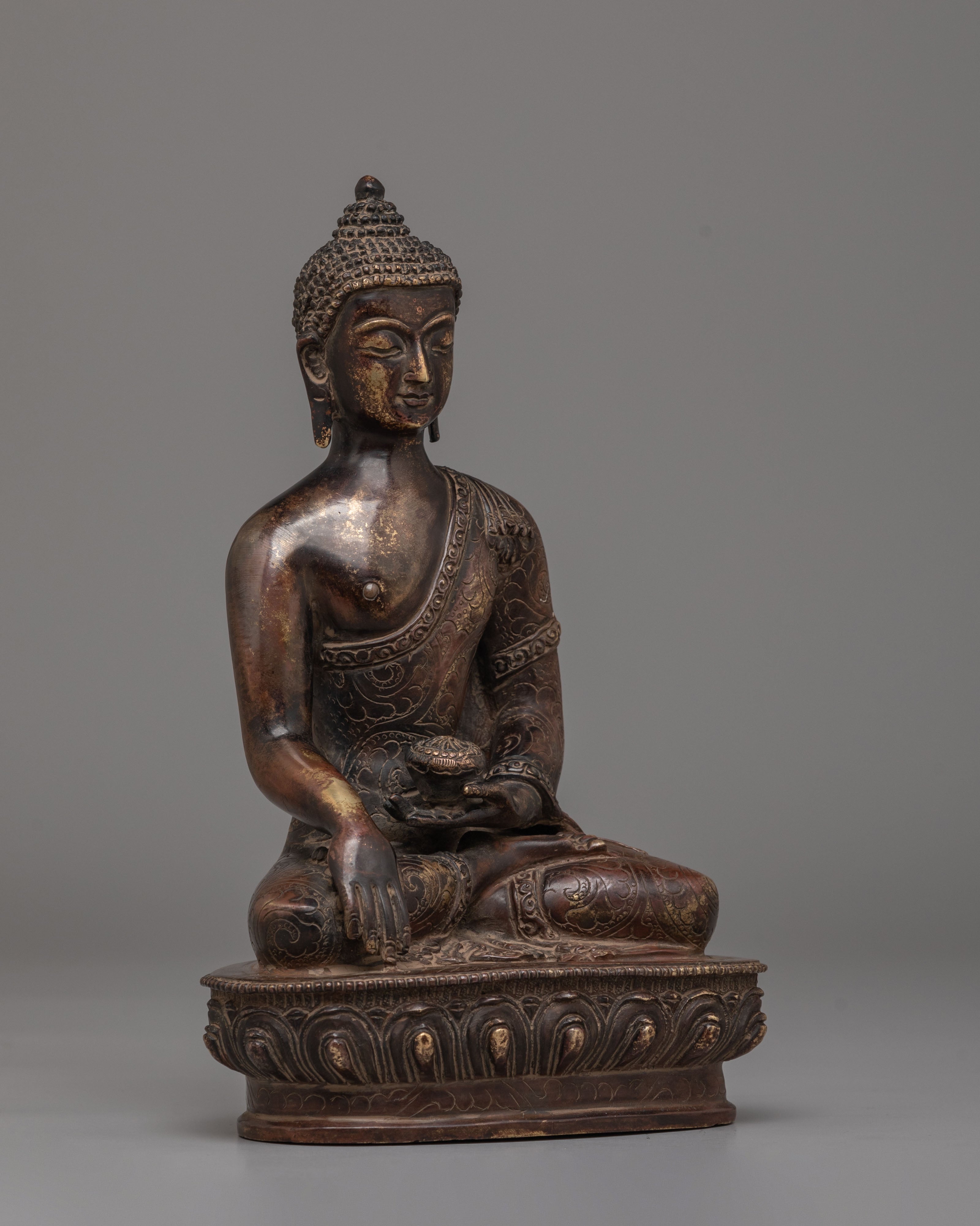 Tibetan Shakyamuni Buddha Wisdom Statue | Handcrafted Sculpture for Meditation