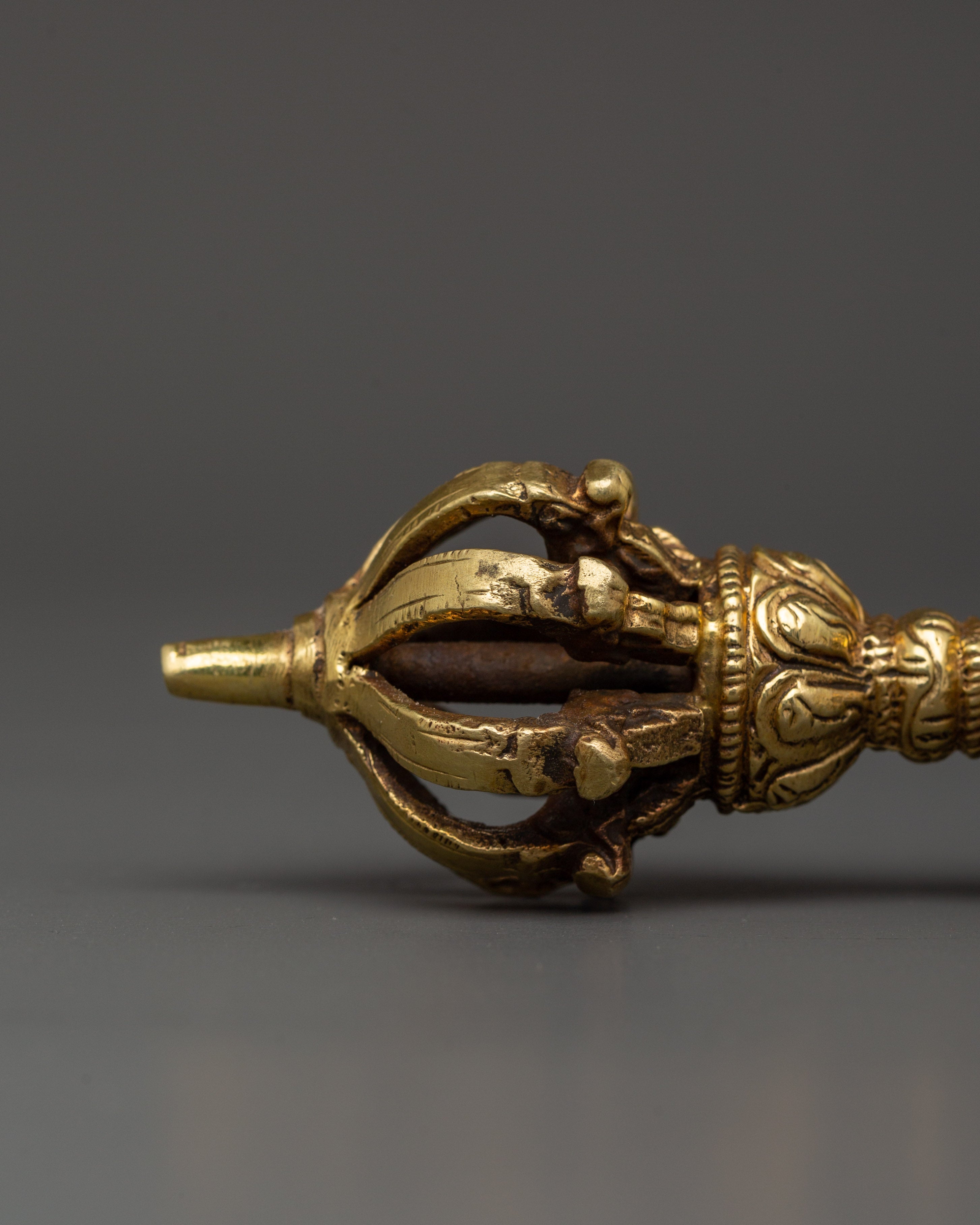 Brass Vajra and Bell Set for Ritual Use | Symbol of Wisdom