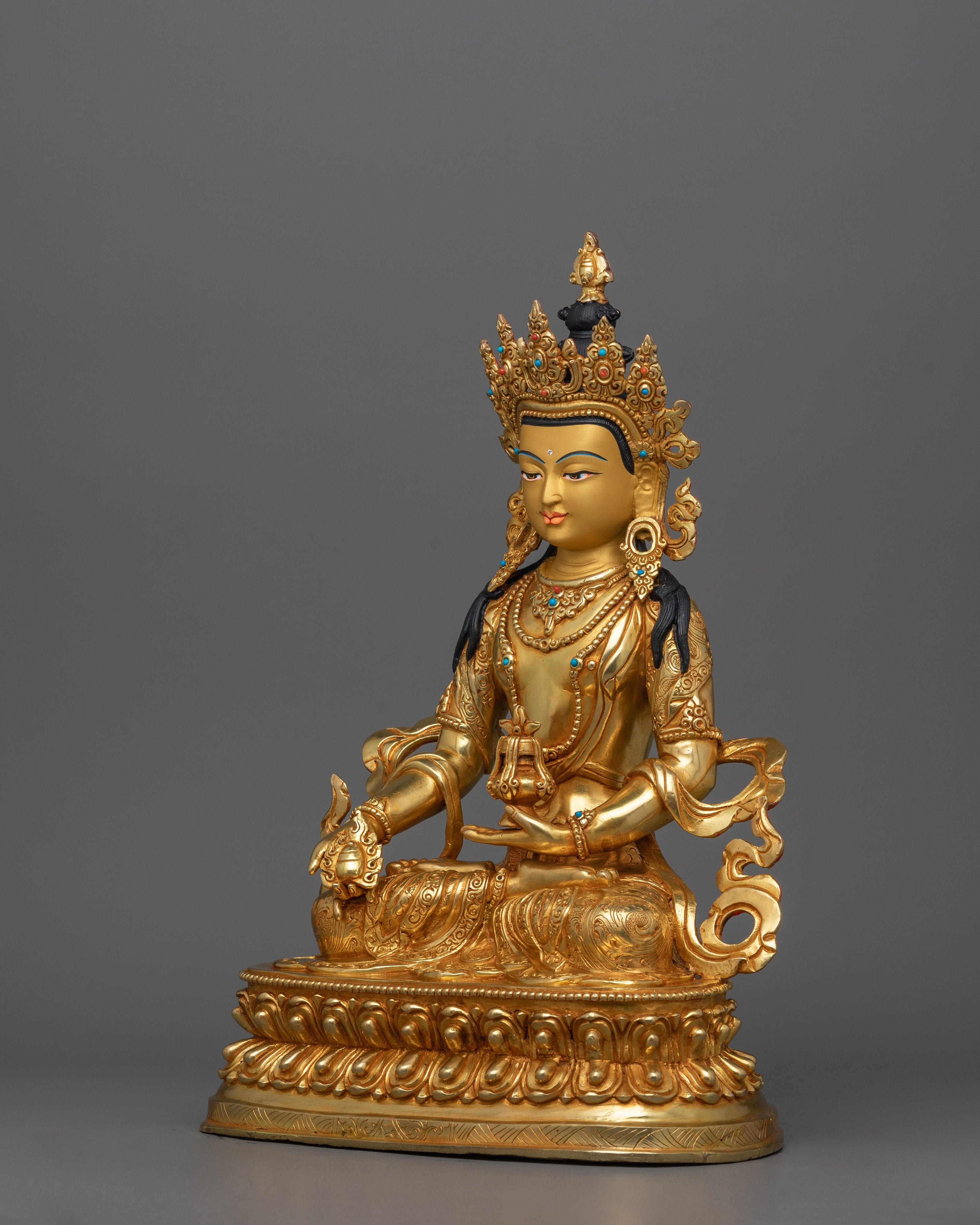 Tibetan Hand-crafted Kshitigarbha Statues | Tibetan Altar Zen Decor