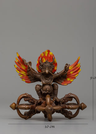 Handcrafted Garuda Oxidized Copper Statue | A Symbol of Power