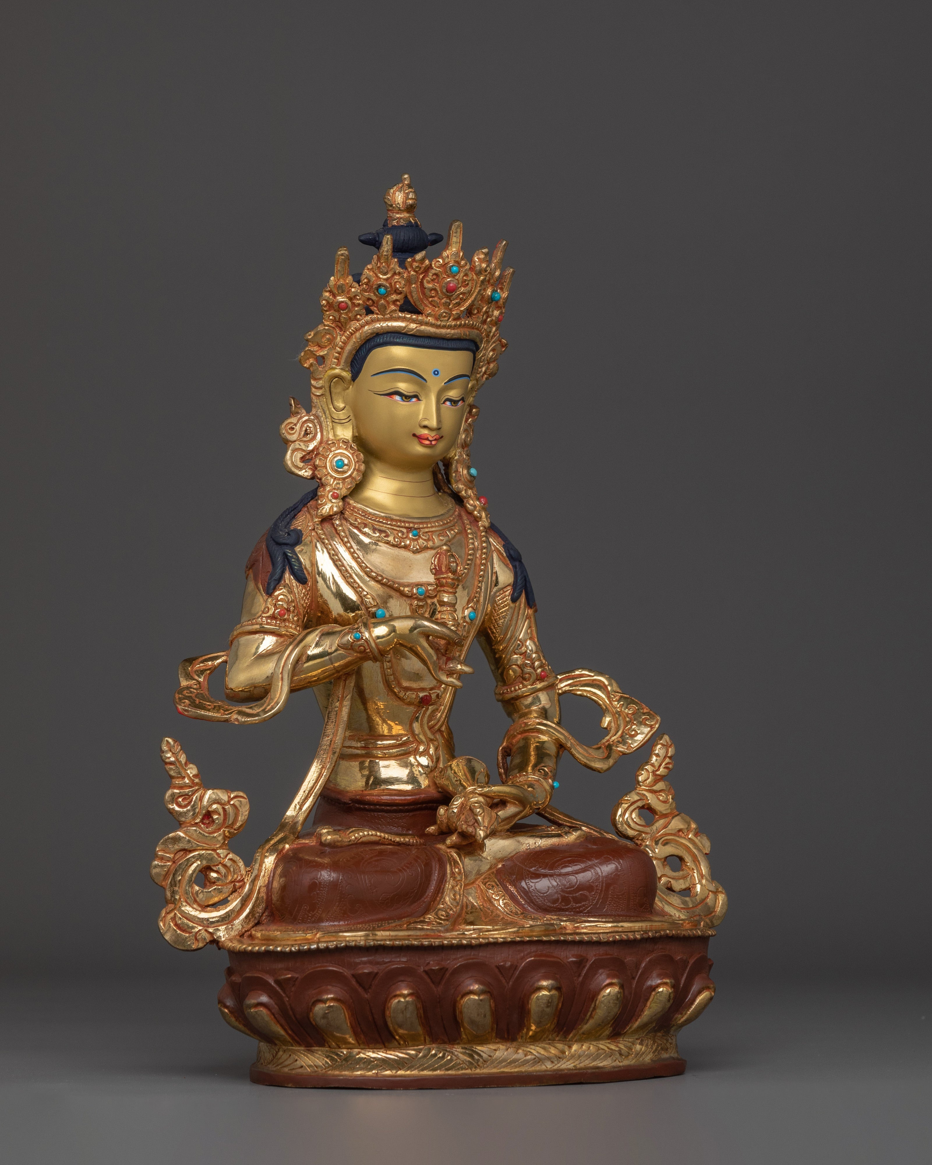 Vajrasattva Purification Deity Statue | Handmade Gold Plated Copper Statue
