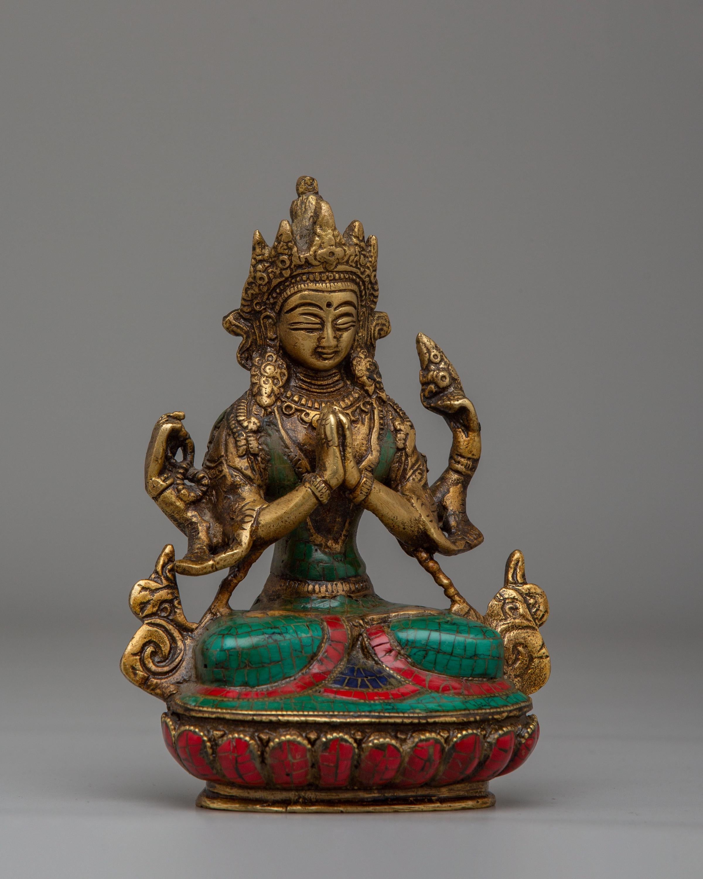 Sacred Chenrezig Bodhisattva Statue | Symbol of Compassion & Enlightenment