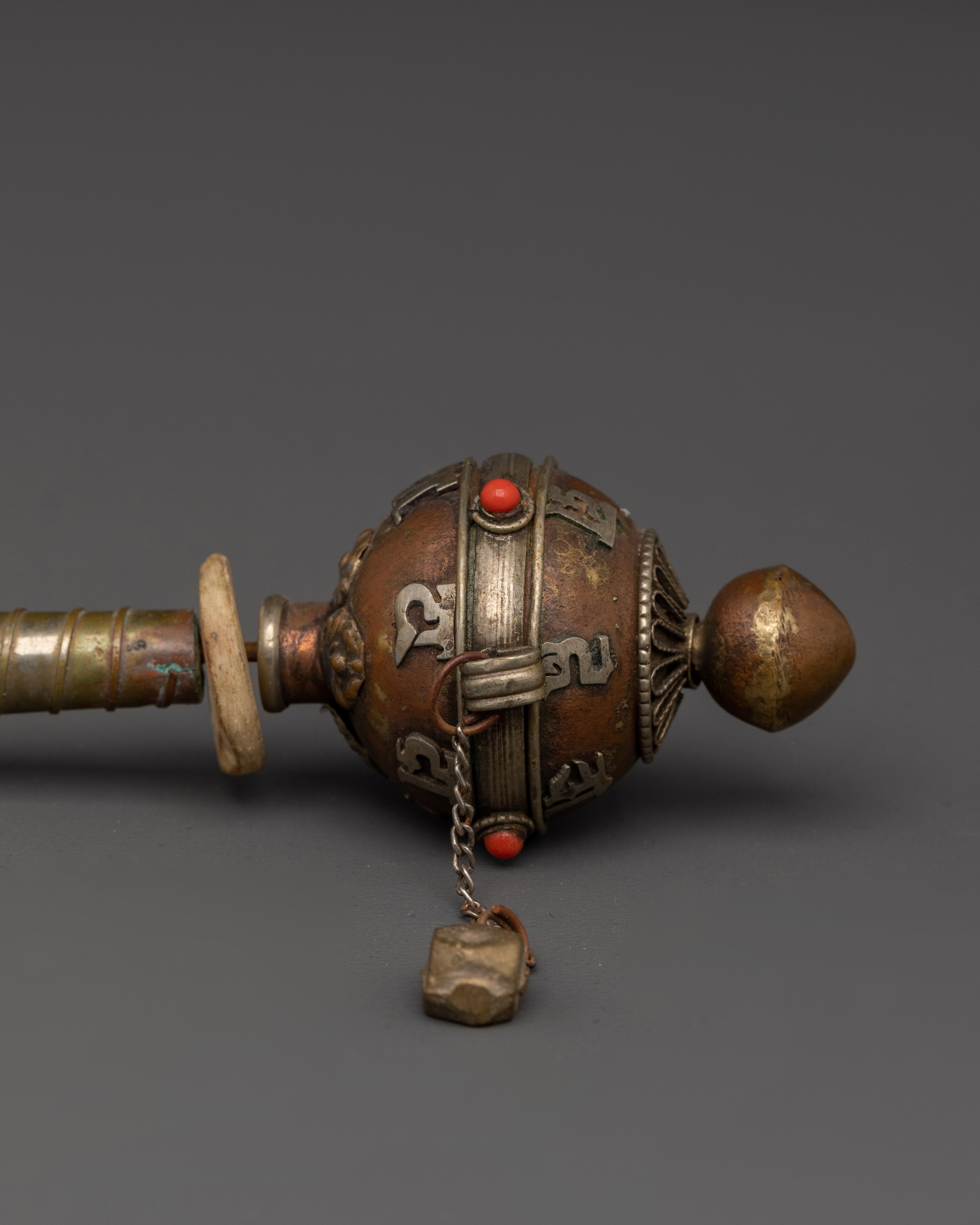 Handmade Copper Prayer Wheel | Handheld Prayer Wheel