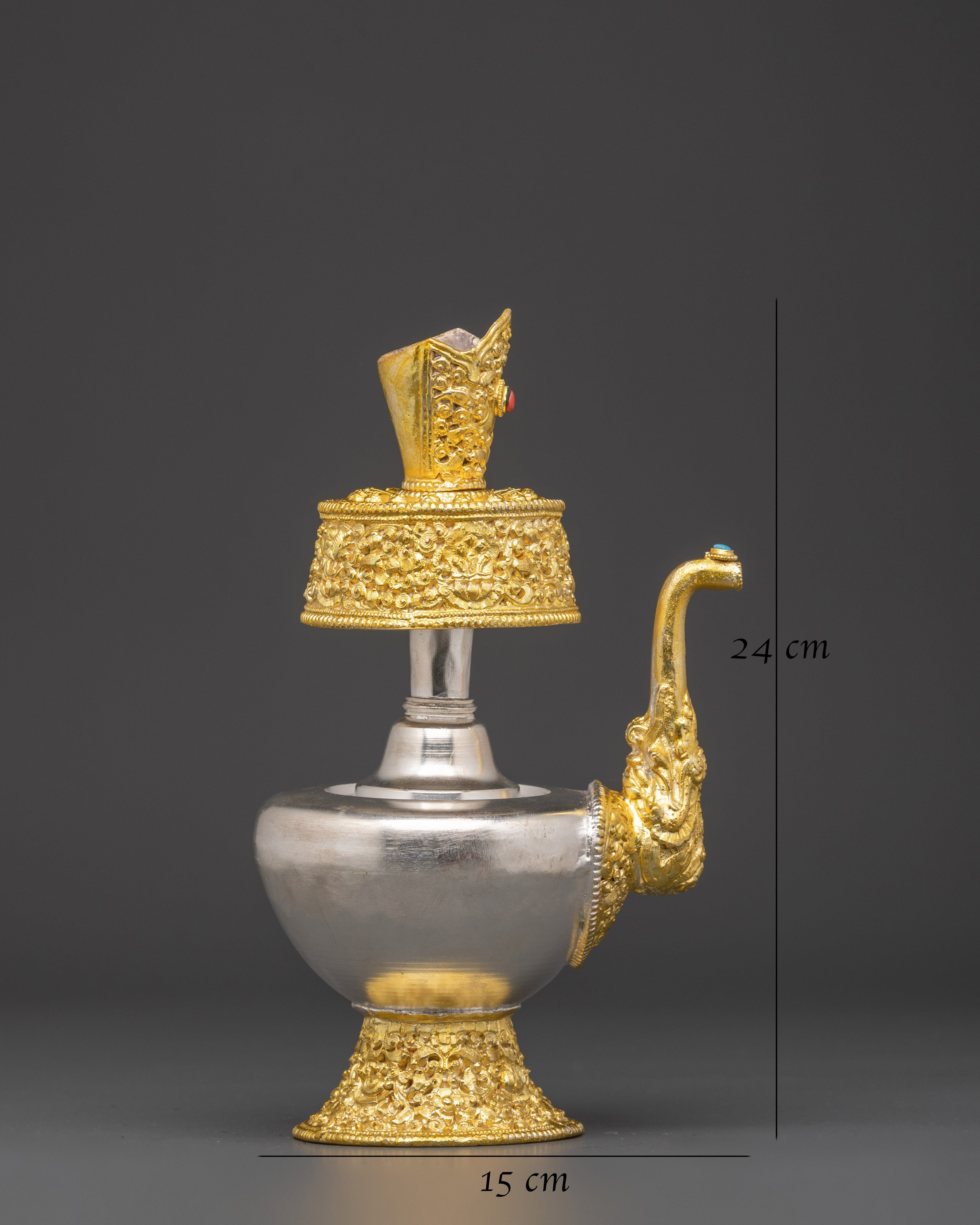 Handcrafted Copper Bhumba Ritual Water Vase | Tibetan Buddhist Ceremonial Tool