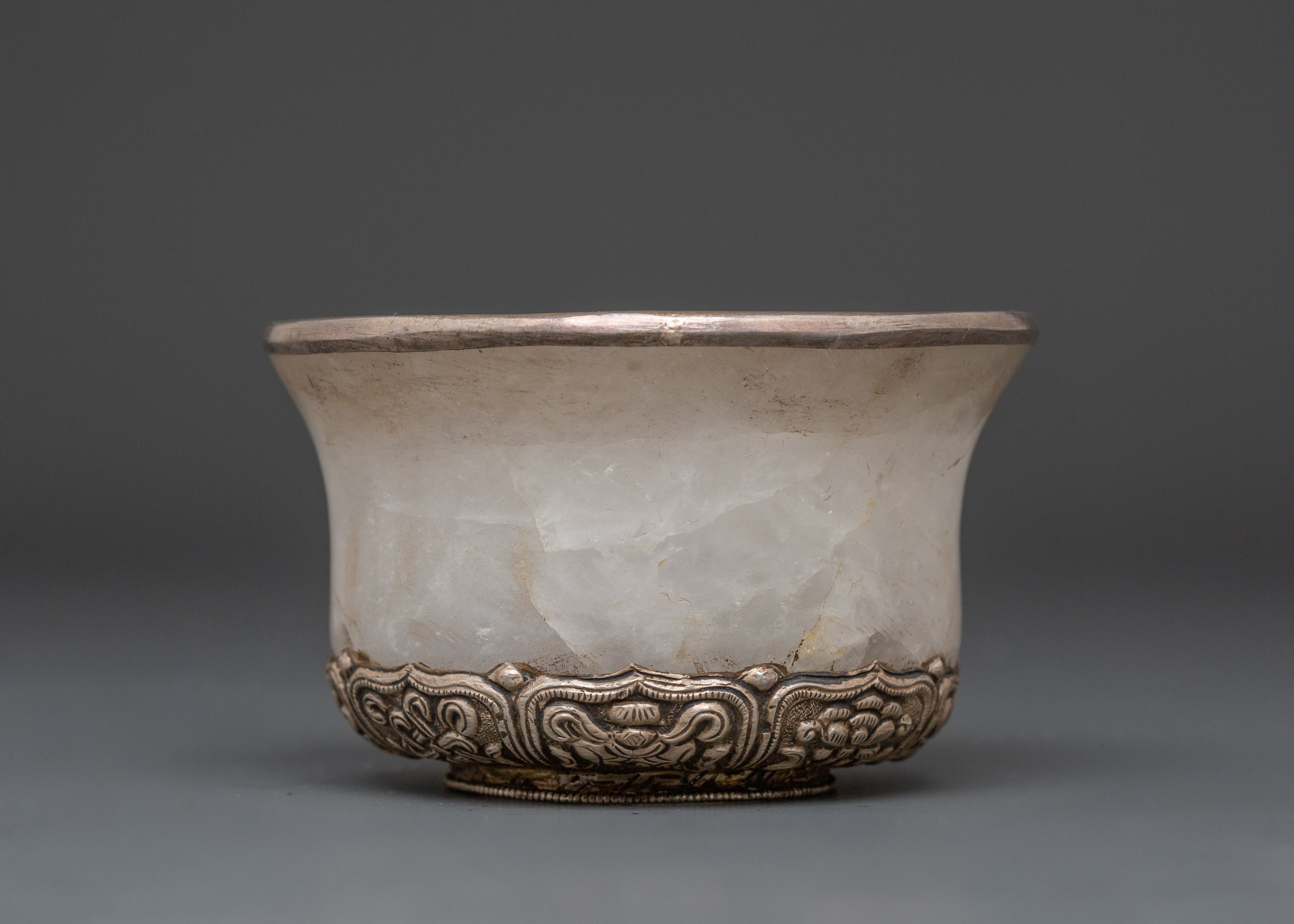 Tibetan Silver Offering Bowl | Spiritual Present | Spiritual Decor