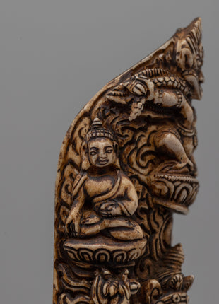 Hand-Carved Buffalo Bone Vajravarahi Décor | Spiritual Home and Altar Art