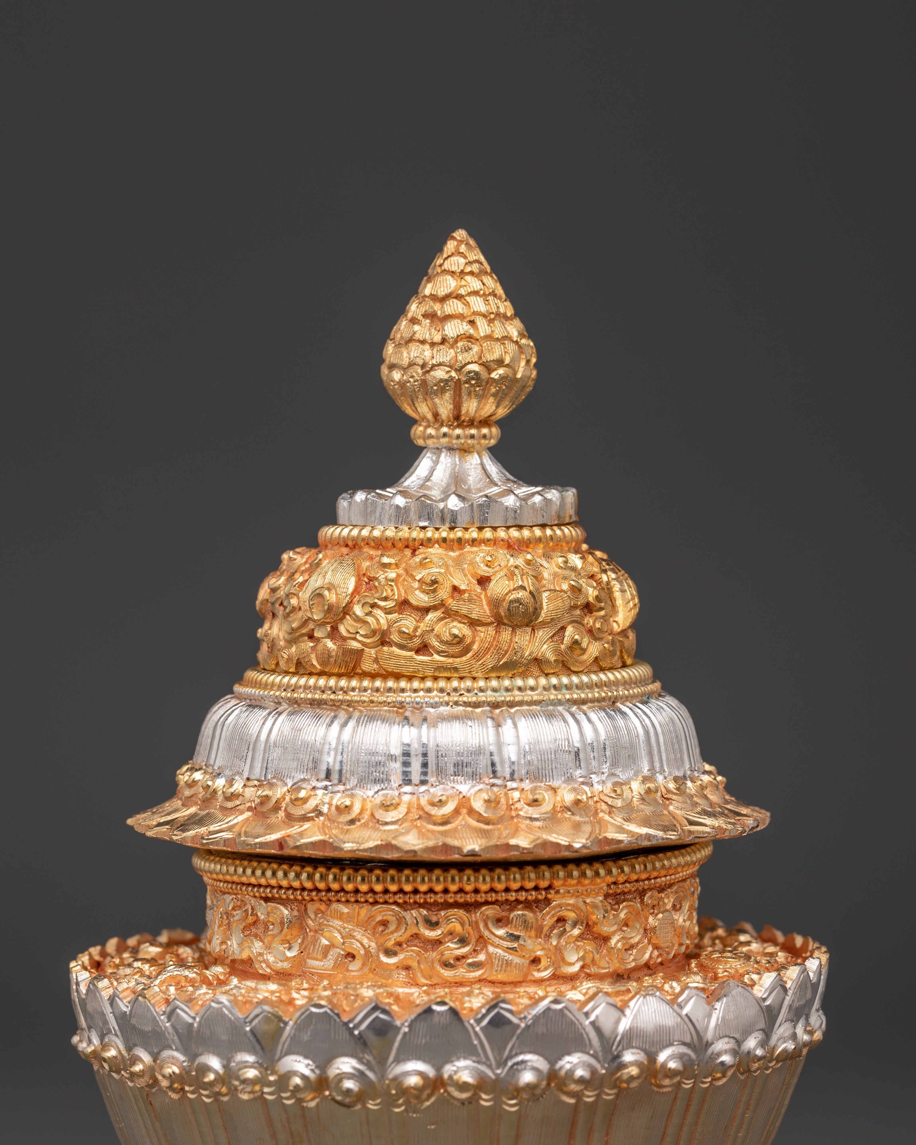Tibetan Sacred Dhupur Rice Pot | Rice Pot for Tibetan Buddhist Rites and Rituals