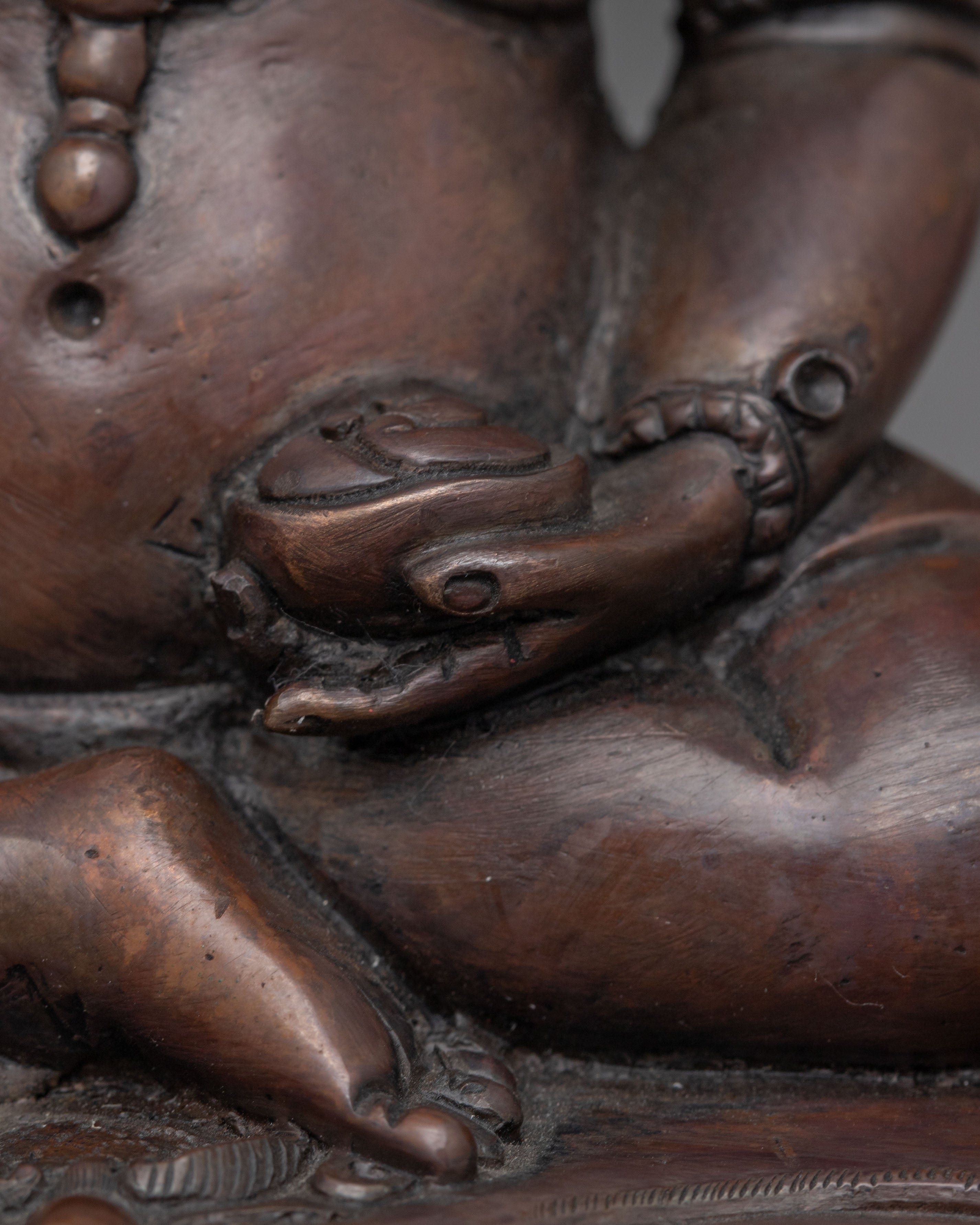 Oxidized Thangtong Gyalpo Figurine | Visionary Tibetan Saint