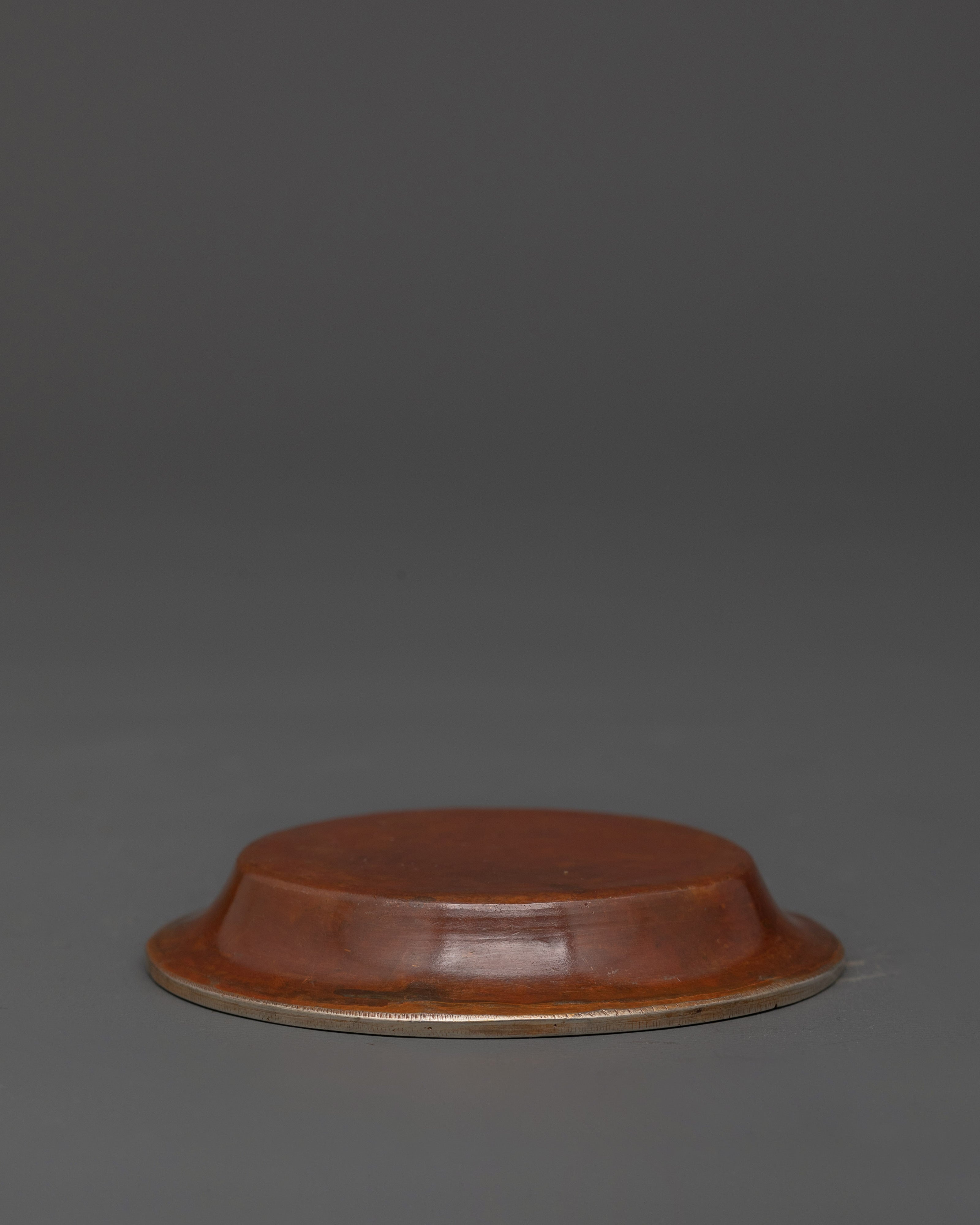 Spiritual Tibetan Water Offering Set | Oxidized Copper Ritual Bowls with Silver-Plated Brass Lining
