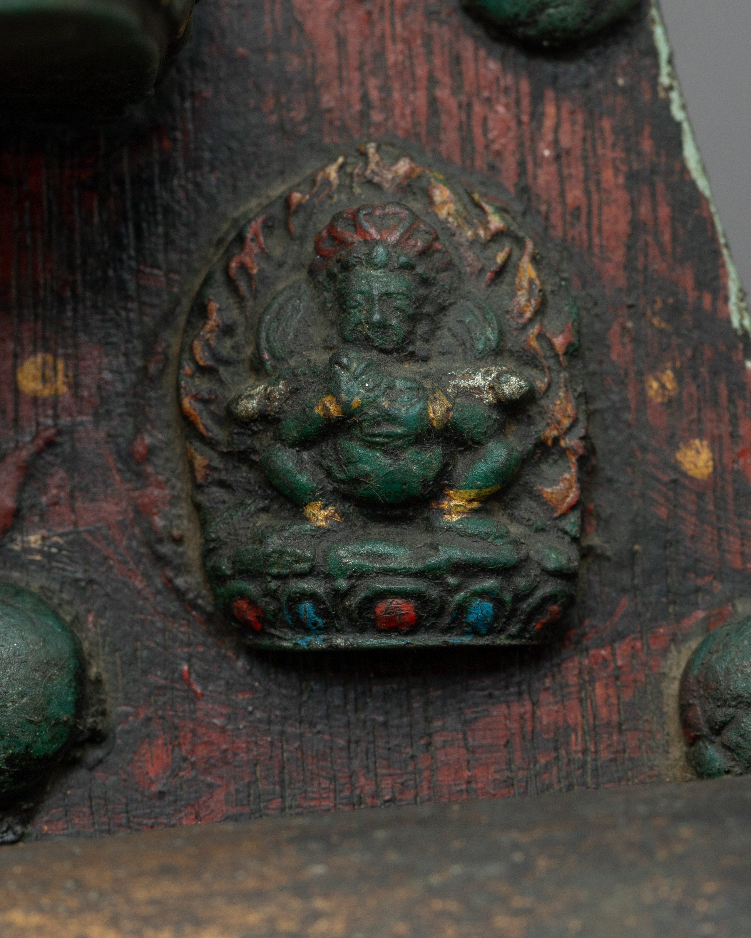 Wooden Chakrasamvara Thangka | A Sacred Buddhist Artwork