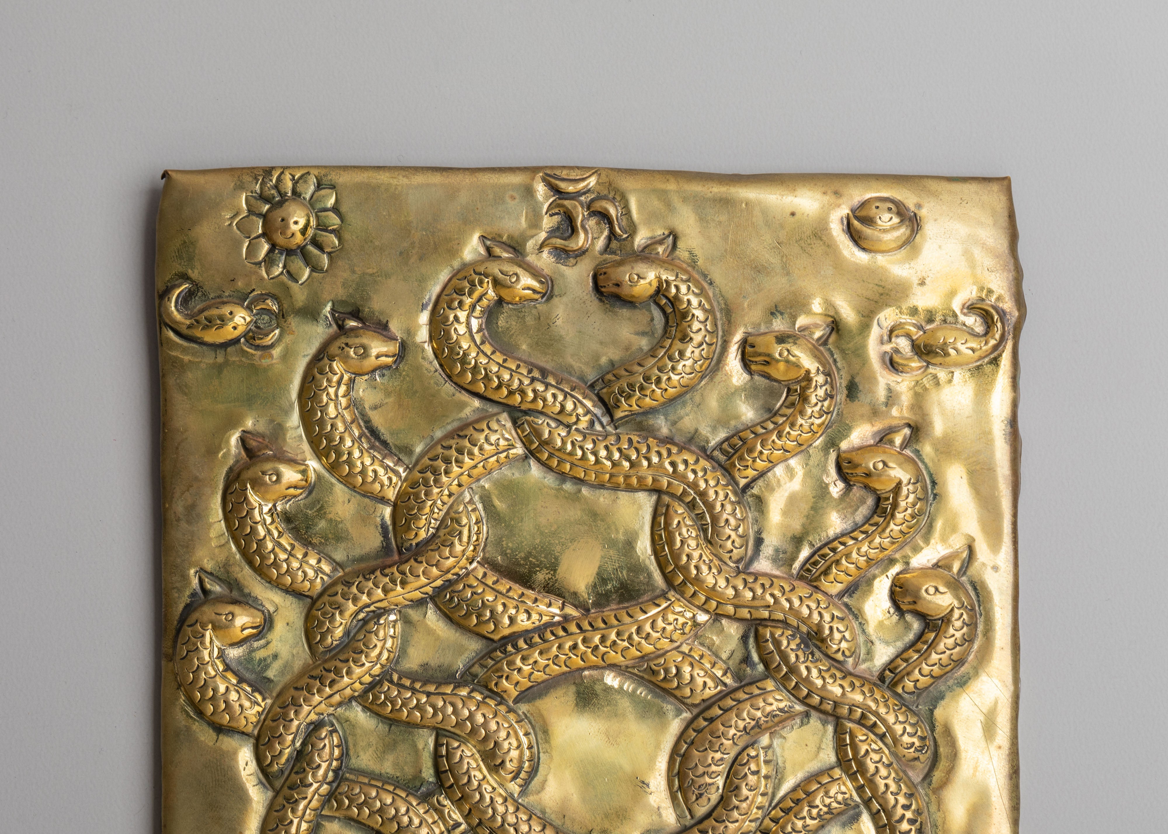 Mythological Naag Wall Hanging | Sacred Serpent Art for Protection and Meditation