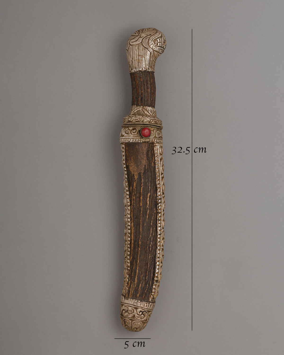 Small Ritual Knife Handcrafted Ritual Silver Knife | A Sacred Tibetan Artifact