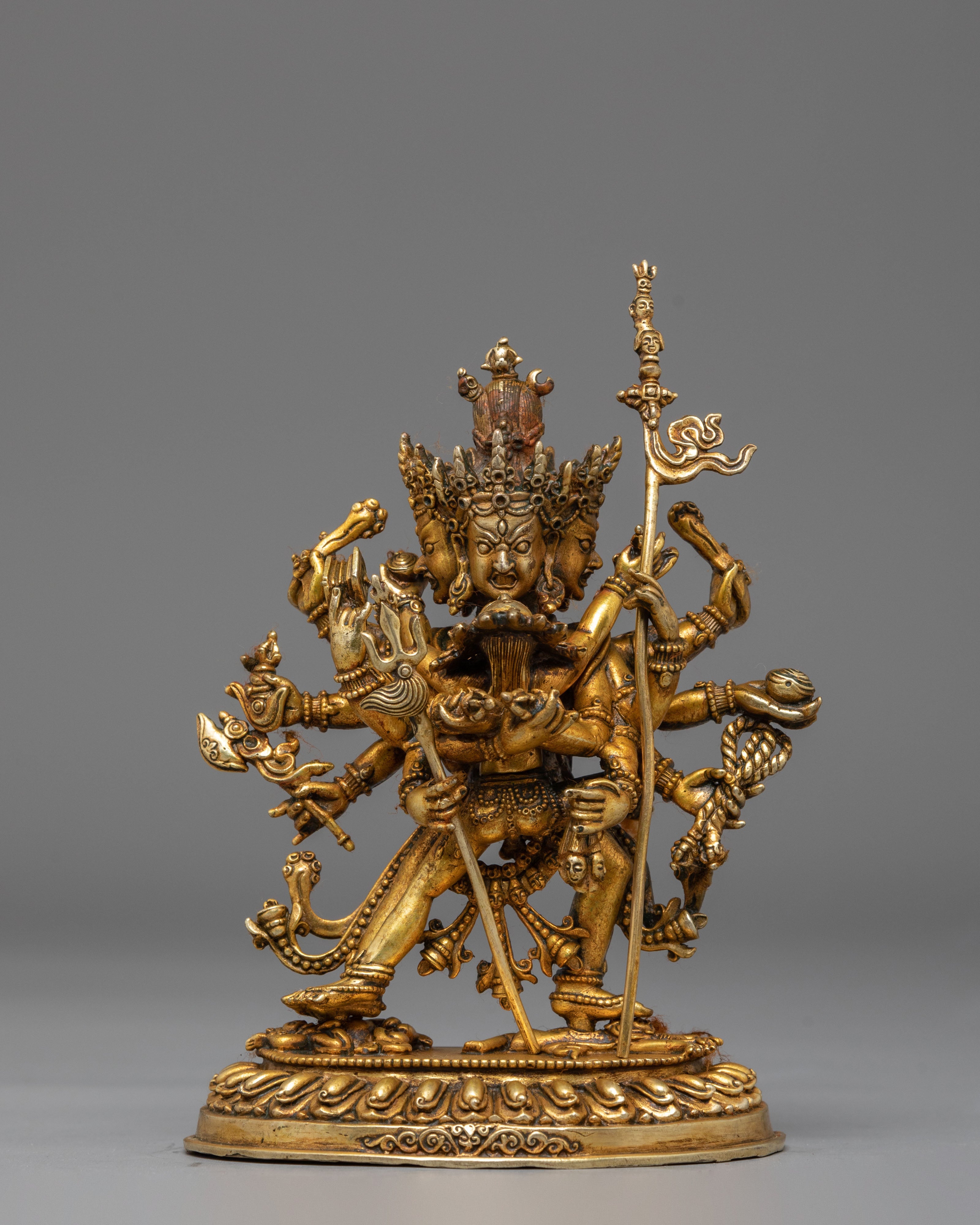 Statue of Tantric Deity Chakrasambhara | Handmade Buddhist Sculpture