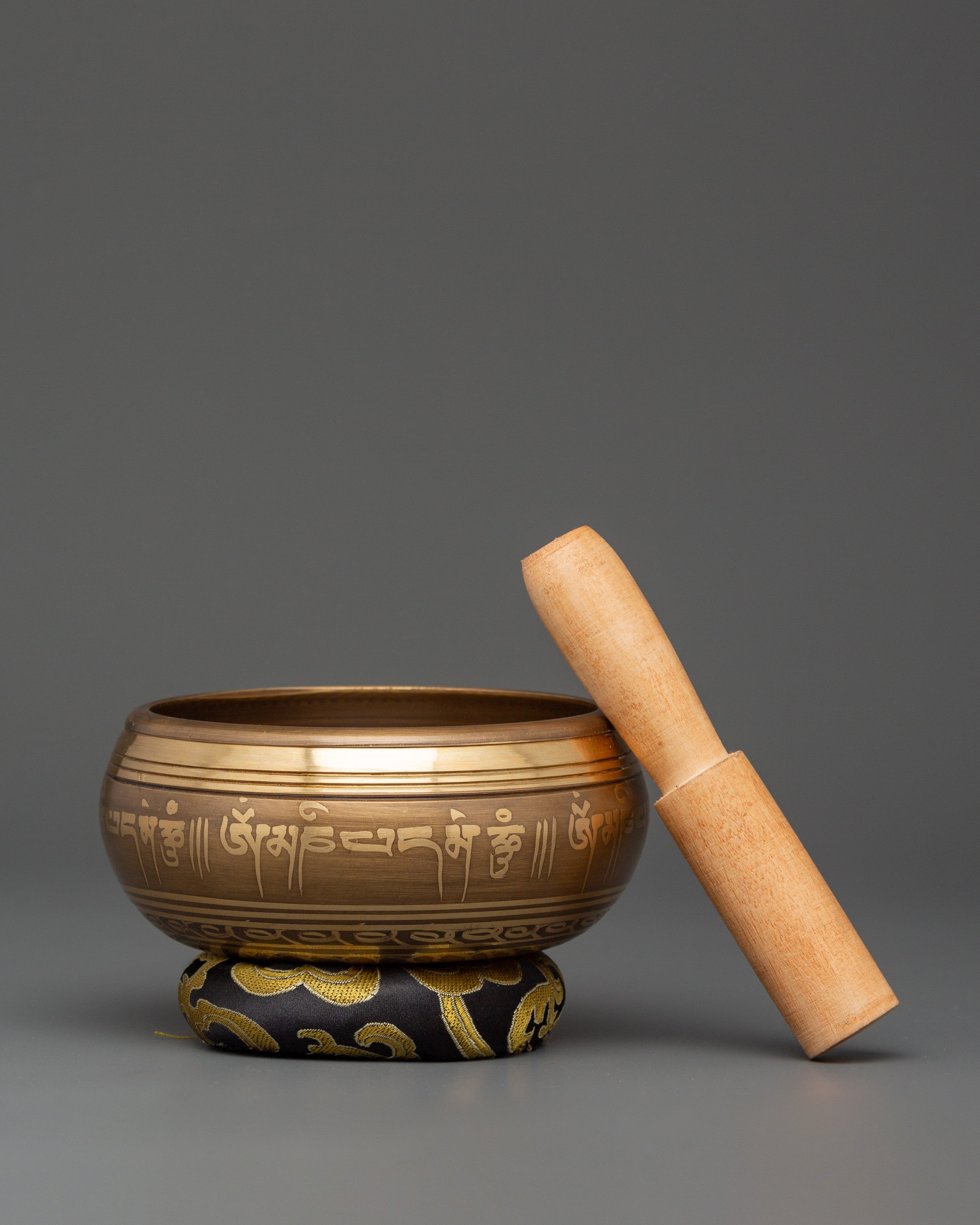 Buddhist Singing Bowl with OM Symbol | Meditation Sound Bowl
