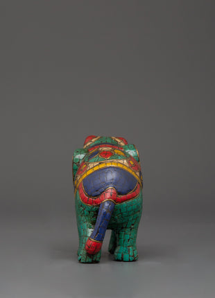 Decorative Brass Elephant Statue | Home & Spiritual Good Luck Decor
