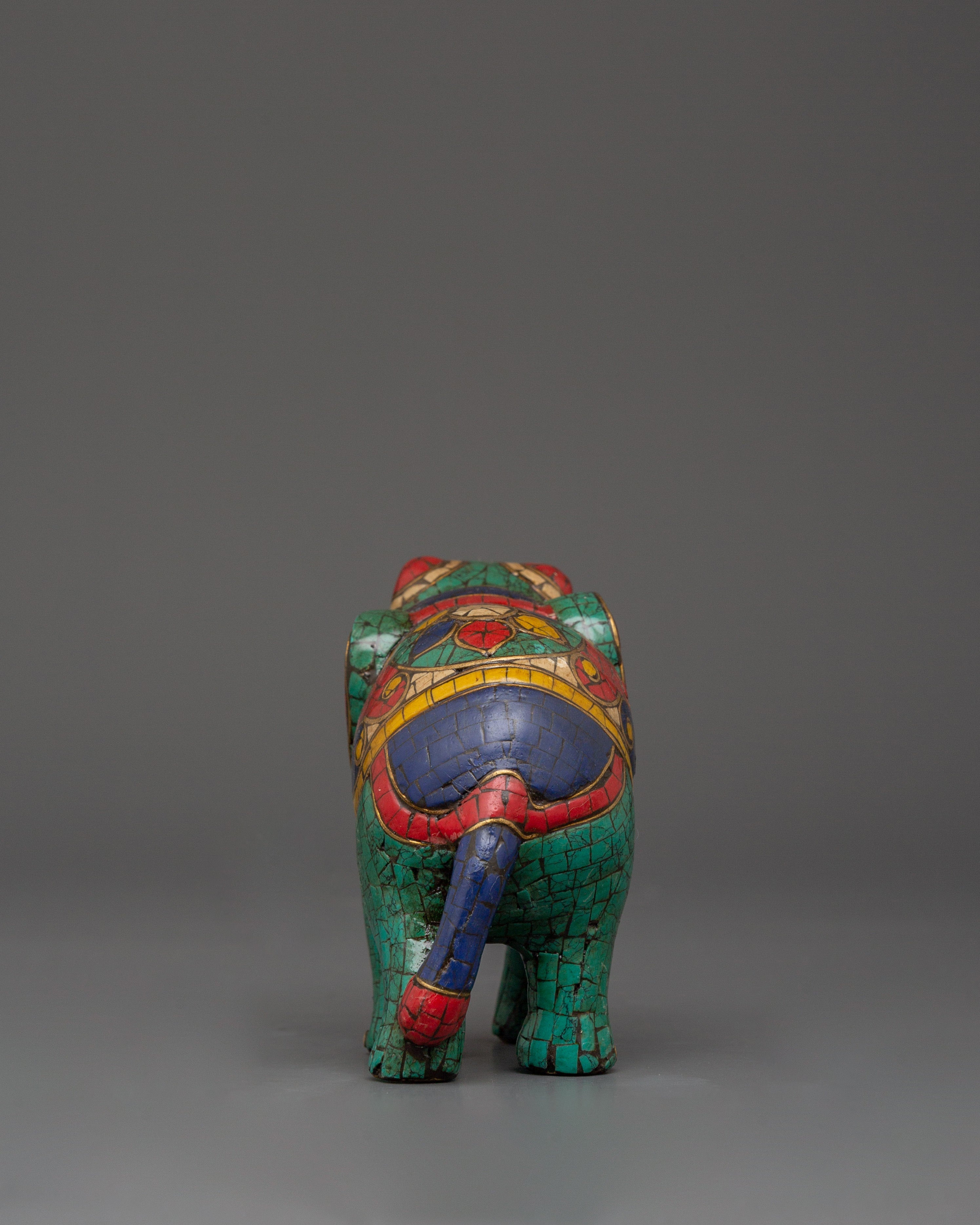 Decorative Brass Elephant Statue | Home & Spiritual Good Luck Decor