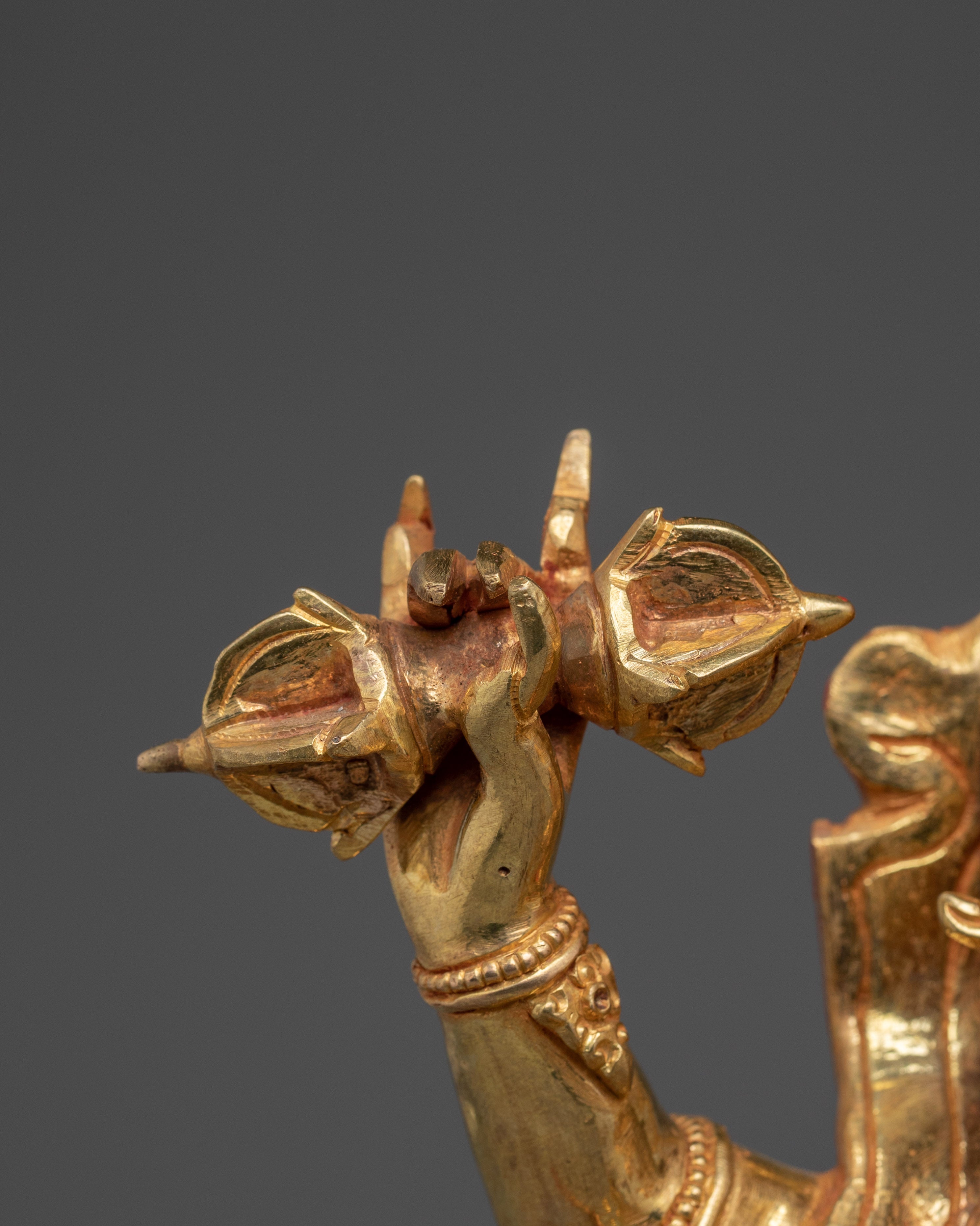 Four Armed Vajrapani Wrathful Buddhist Art for Strength | Buddhist Protector Sculpture