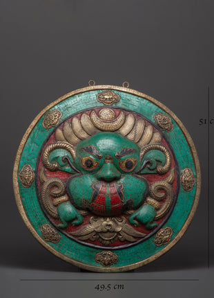 Tibetan wall hanging with turquoise | Sacred Space & Decor