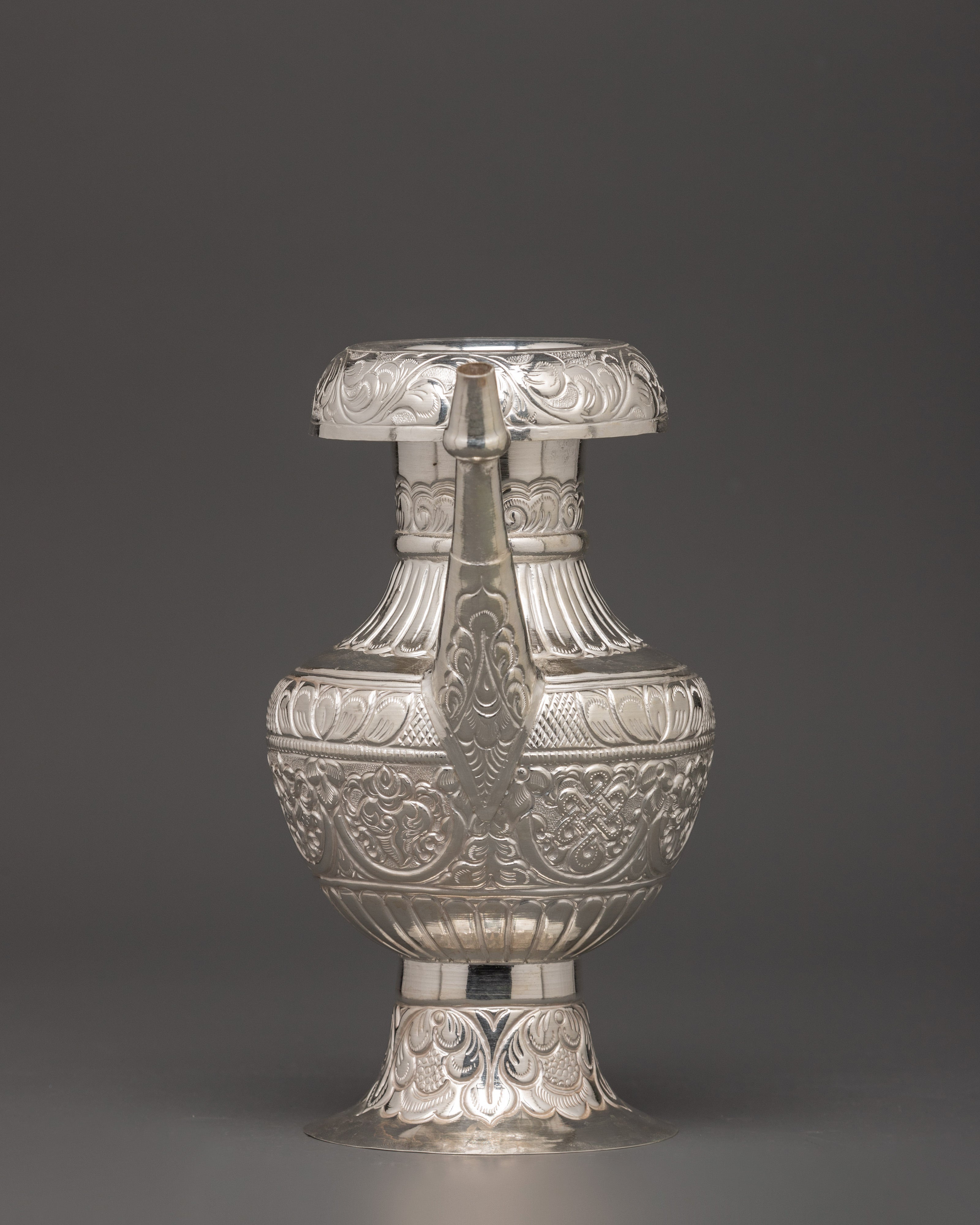 Karuwa Traditional Vessel | Water Offering Pure Silver Karuwa