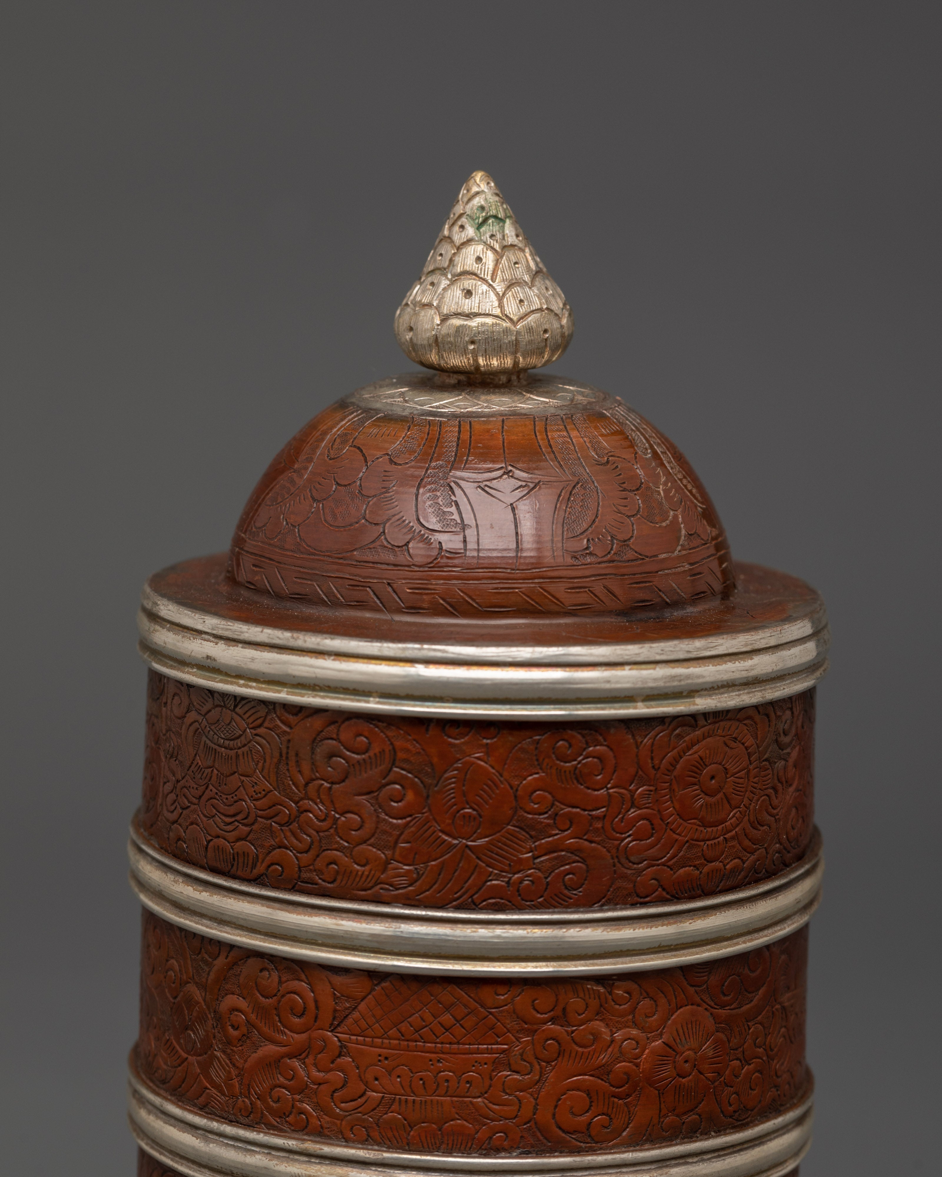 Handcrafted Tibetan Oxidized Copper Rice Pot | For Offerings and Spiritual Ceremonies