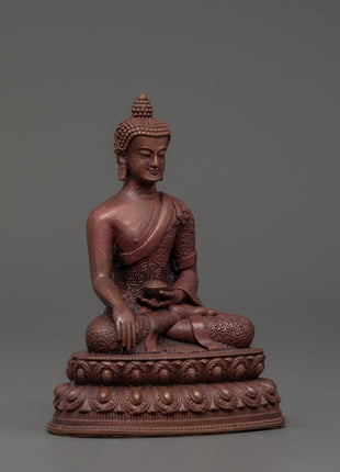 Shakyamuni Buddha Oxidized Statue | Handcrafted Spiritual Decor