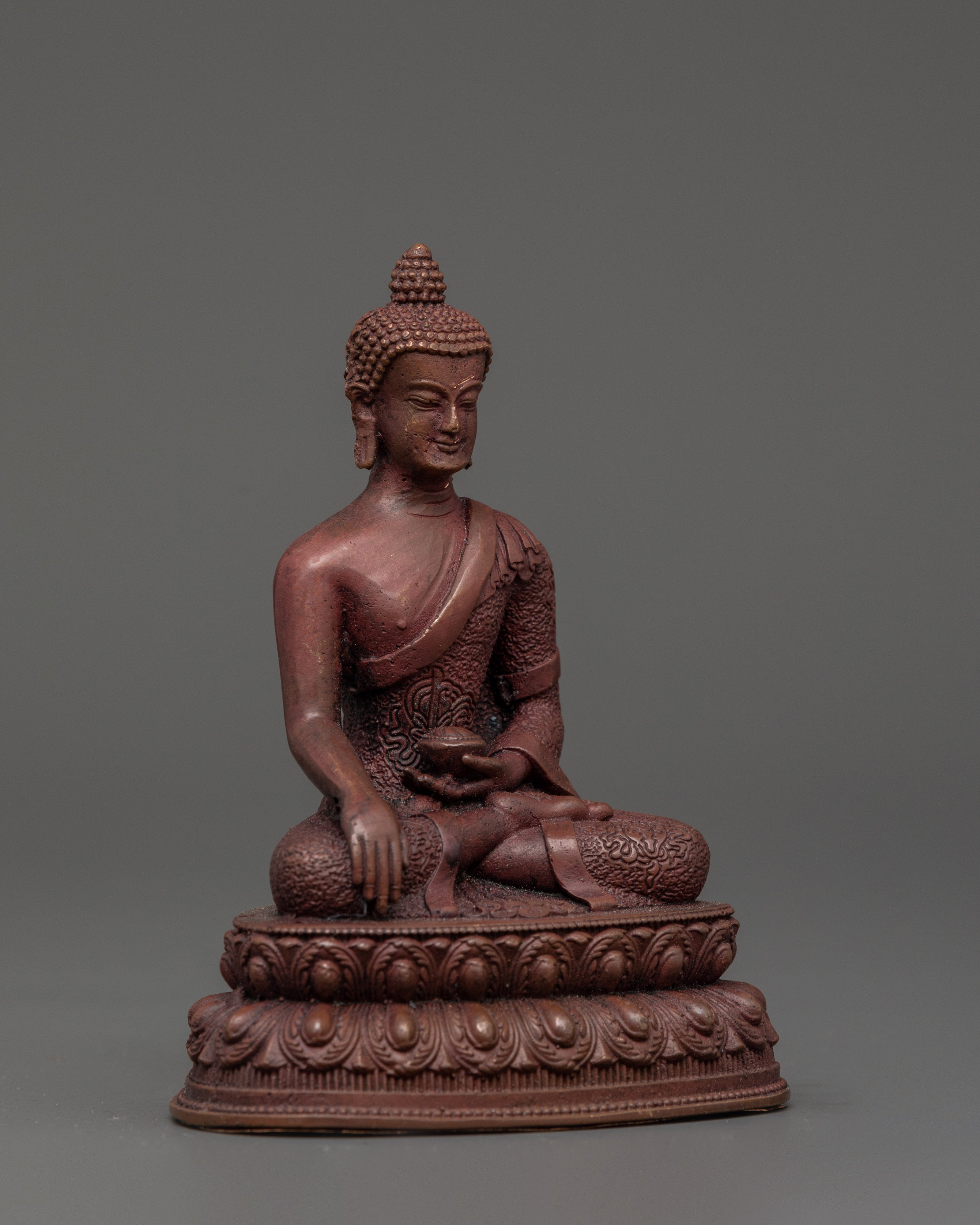 Shakyamuni Buddha Oxidized Statue | Handcrafted Spiritual Decor