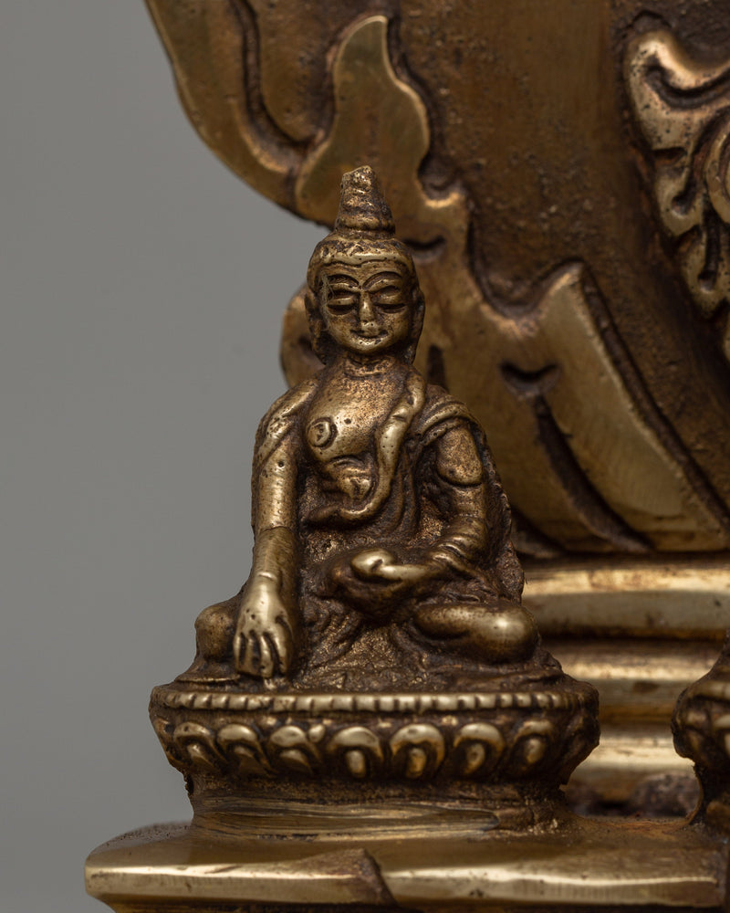 Handcrafted Tri-Buddha Set Statue | Meditation & Prayer Decor