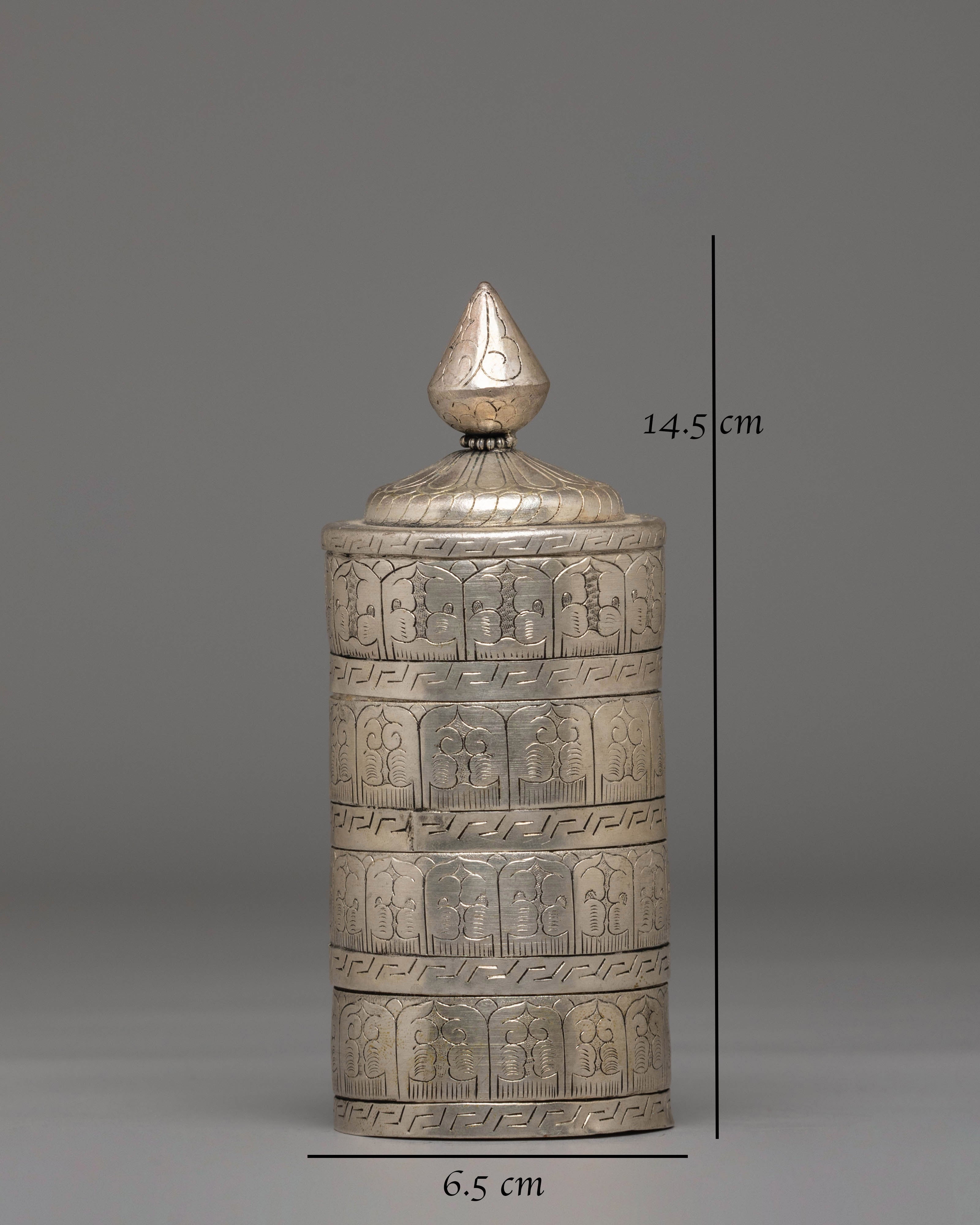 Decorative Tibetan Rice Offering Pot | Perfect for Rituals and Sacred Decor