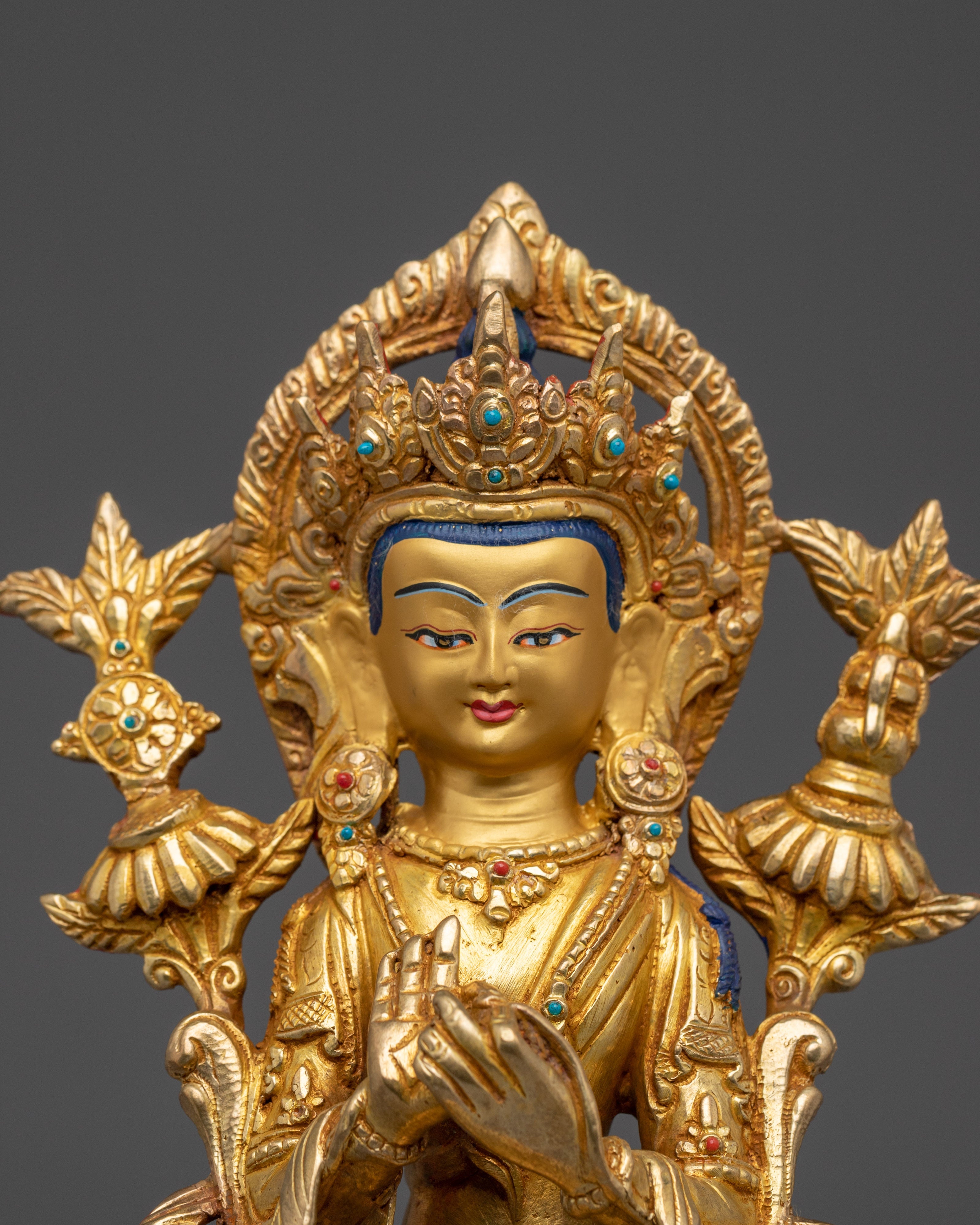 Future Buddha Maitreya Handmade Statue | Buddhist Spiritual Artwork