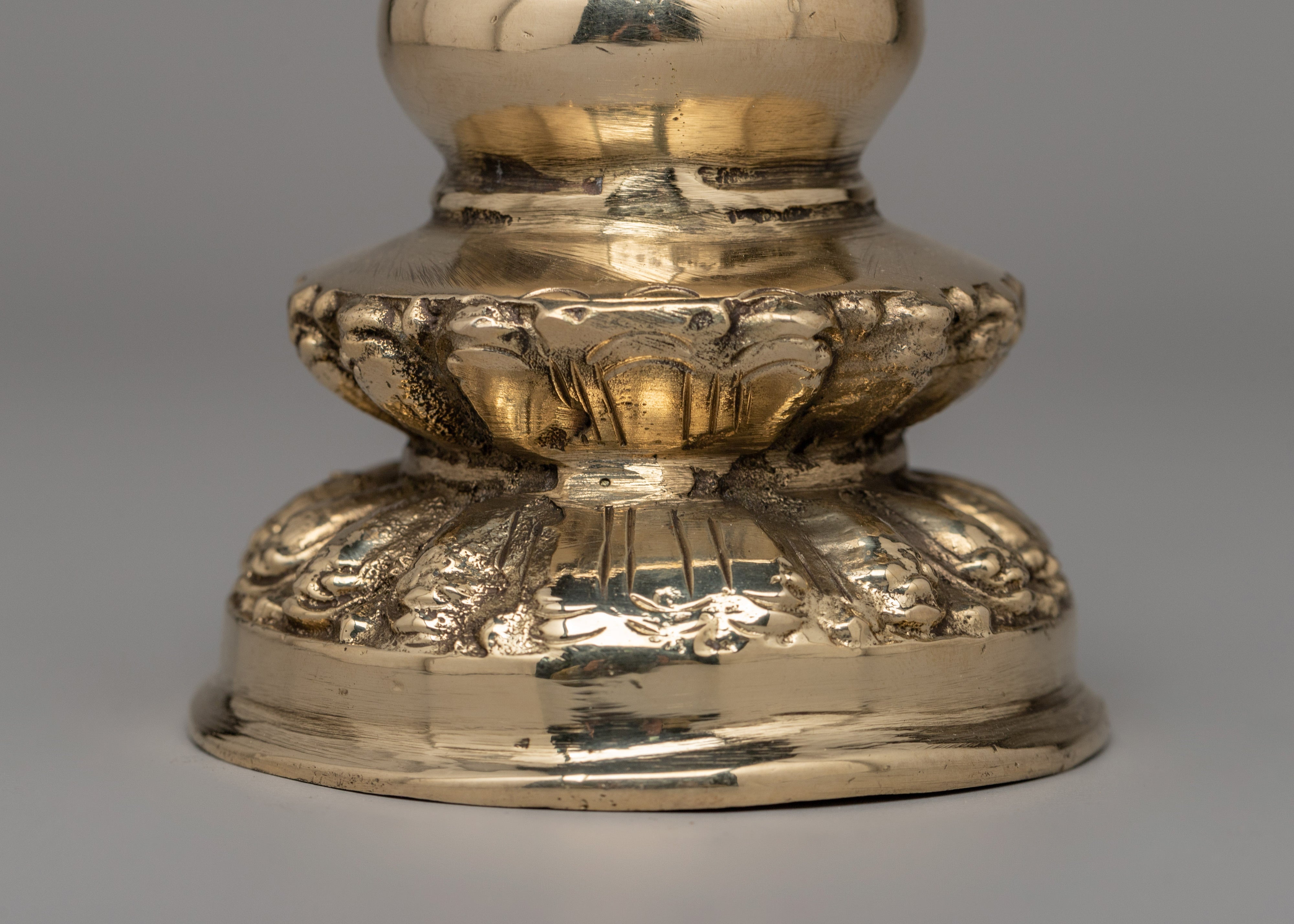 Handcrafted Brass Stupa | Tibetan Buddhist Altar Shrine Decor