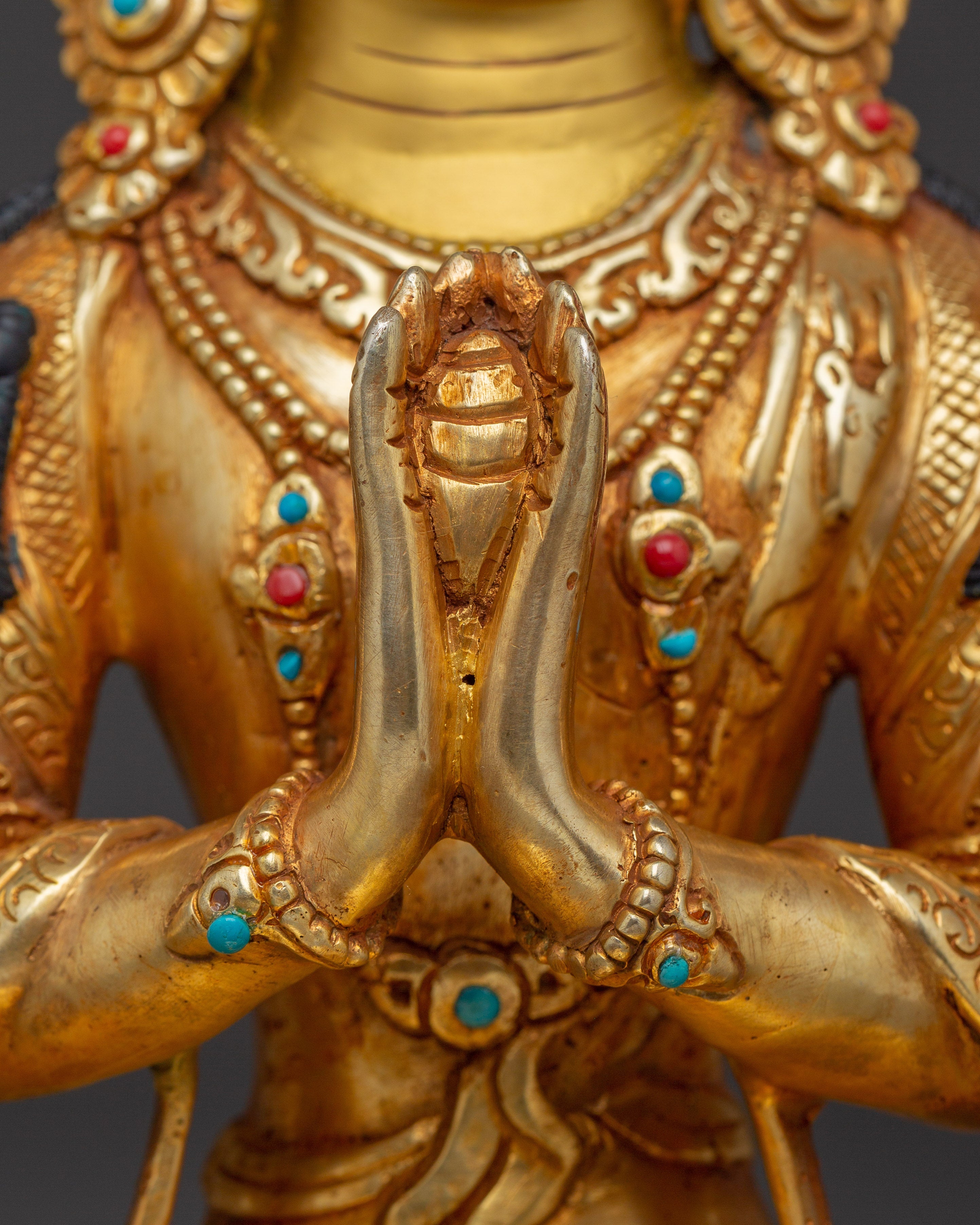 Compassion Embodiment Chenrezig Statue | Avalokiteshvara Figurine