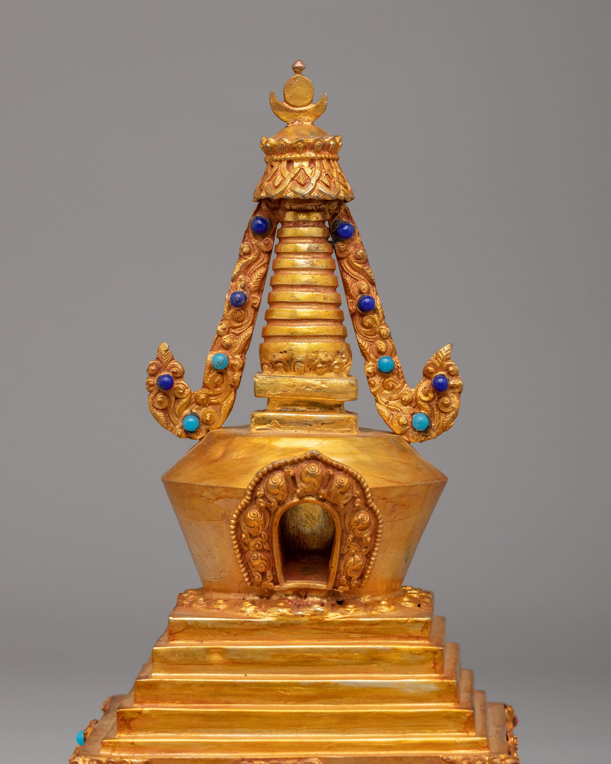 Handcrafted Buddhist Enlightenment Chorten | Symbol of Spiritual Awakening
