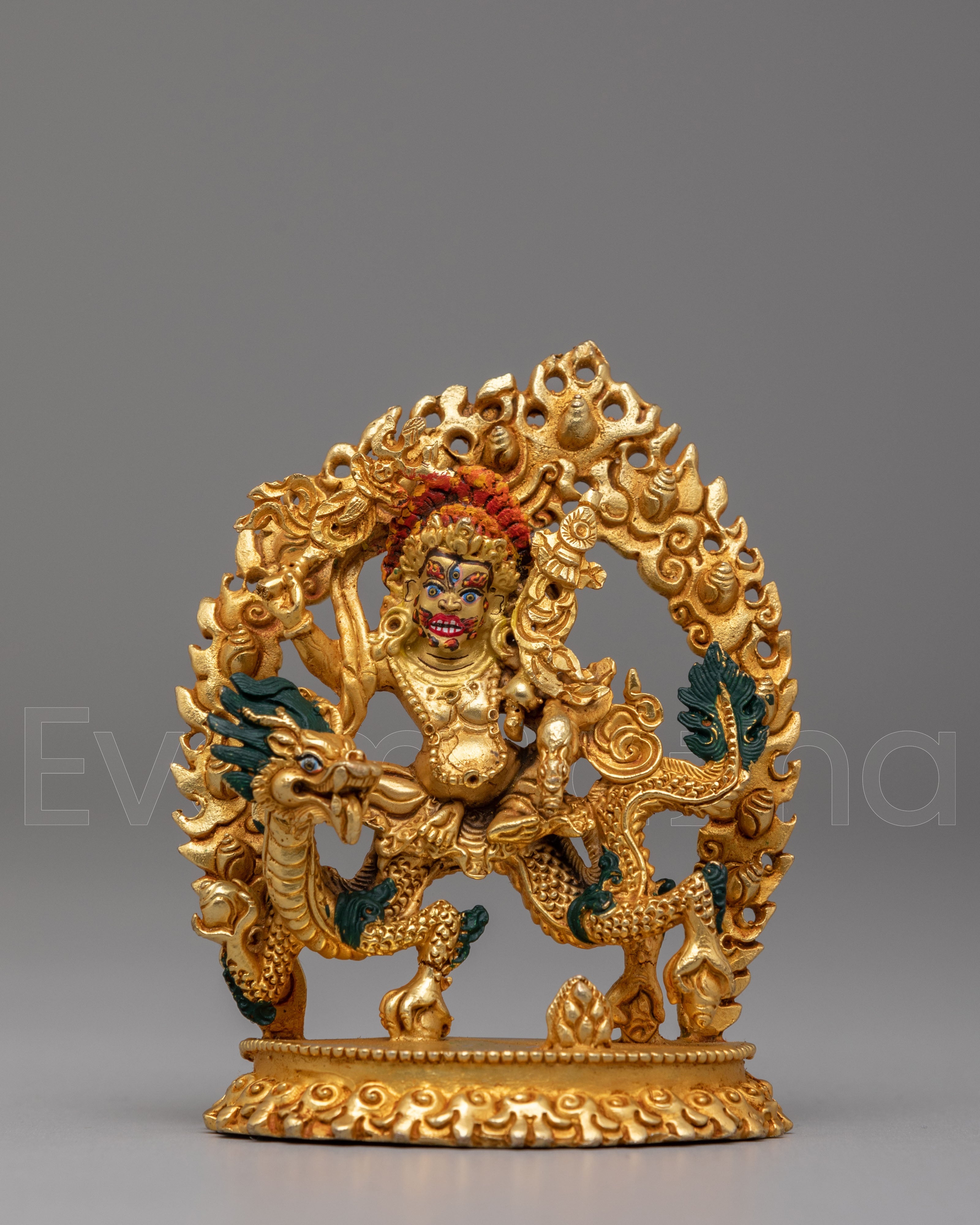 Himalayan White Dzambhala Altar Statue