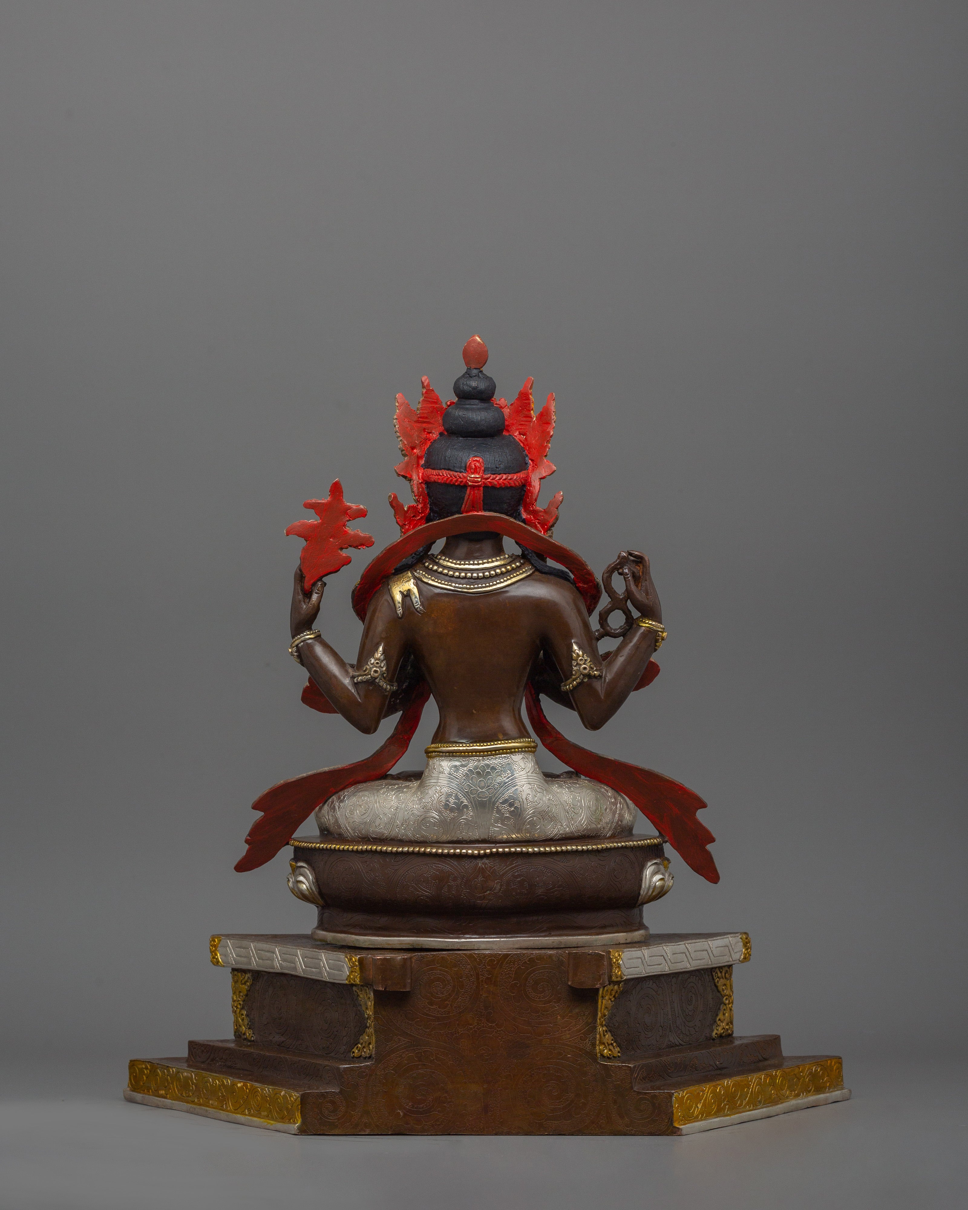 Chenrezig with Beautiful Halo Statue | The Bodhisattva of Infinite Compassion