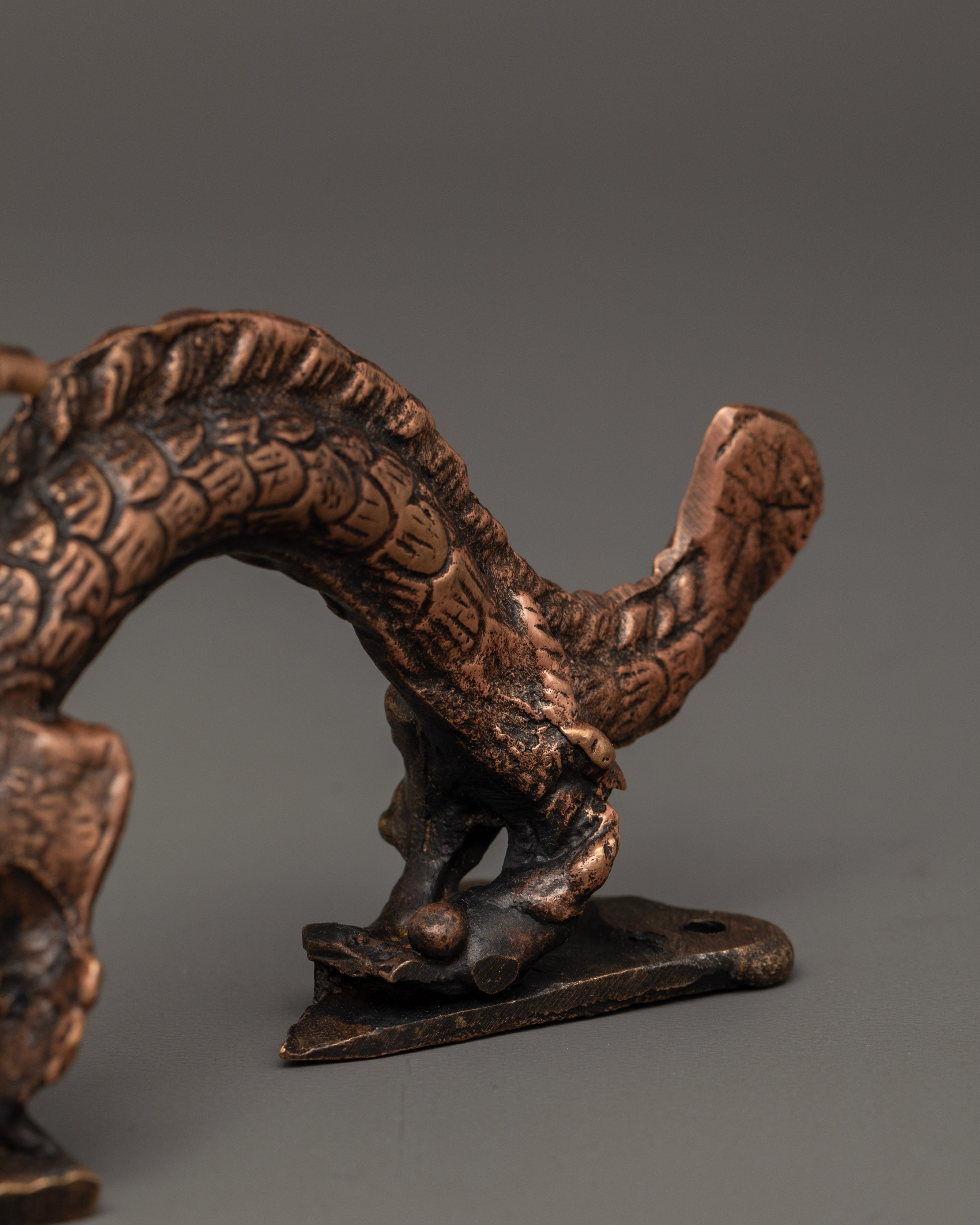 Traditional Himalayan Metal Door Handle | Handcrafted Copper Door Ornament