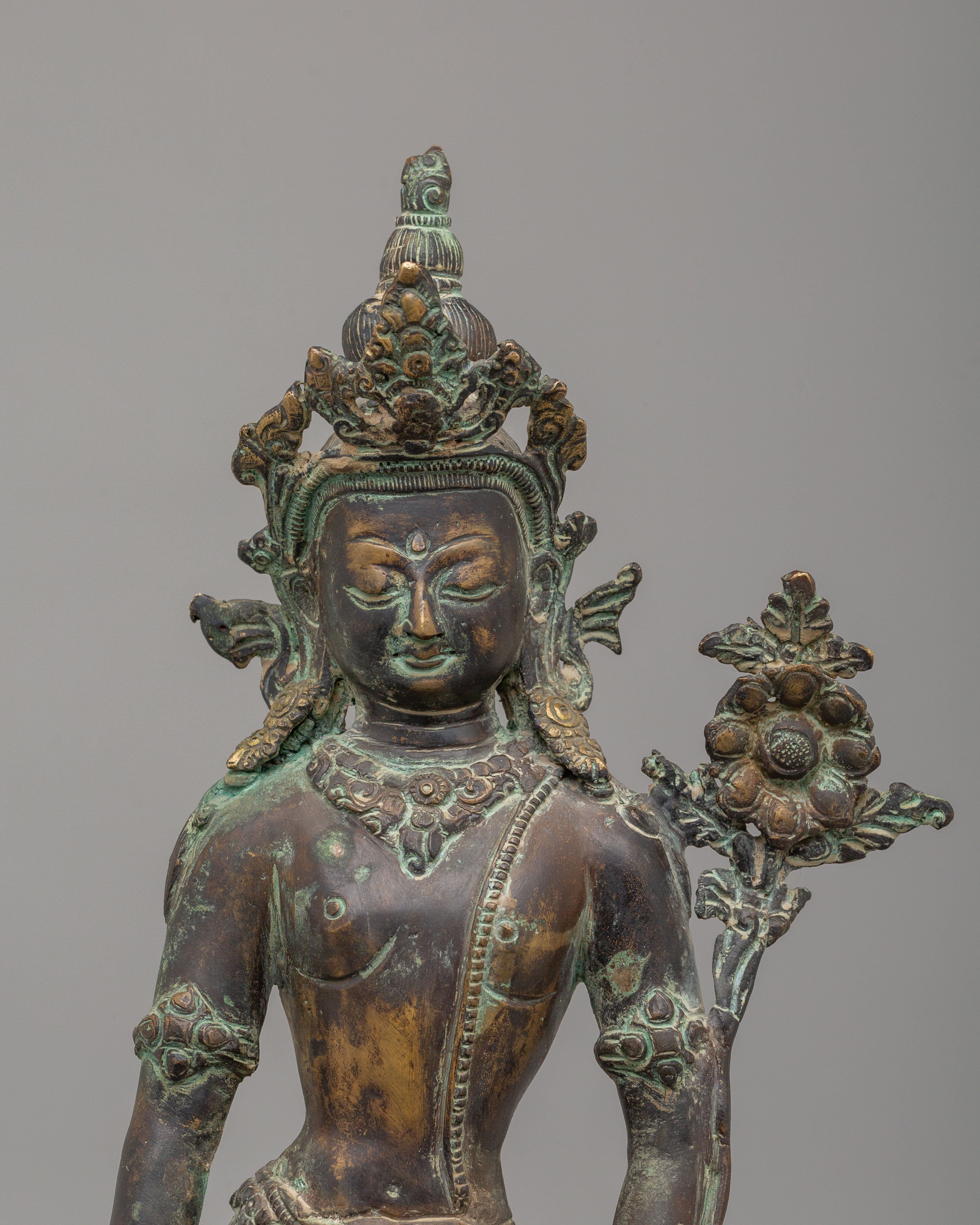 Himalayan Padmapani Figurine | Tibetan Avalokiteshvara Statue
