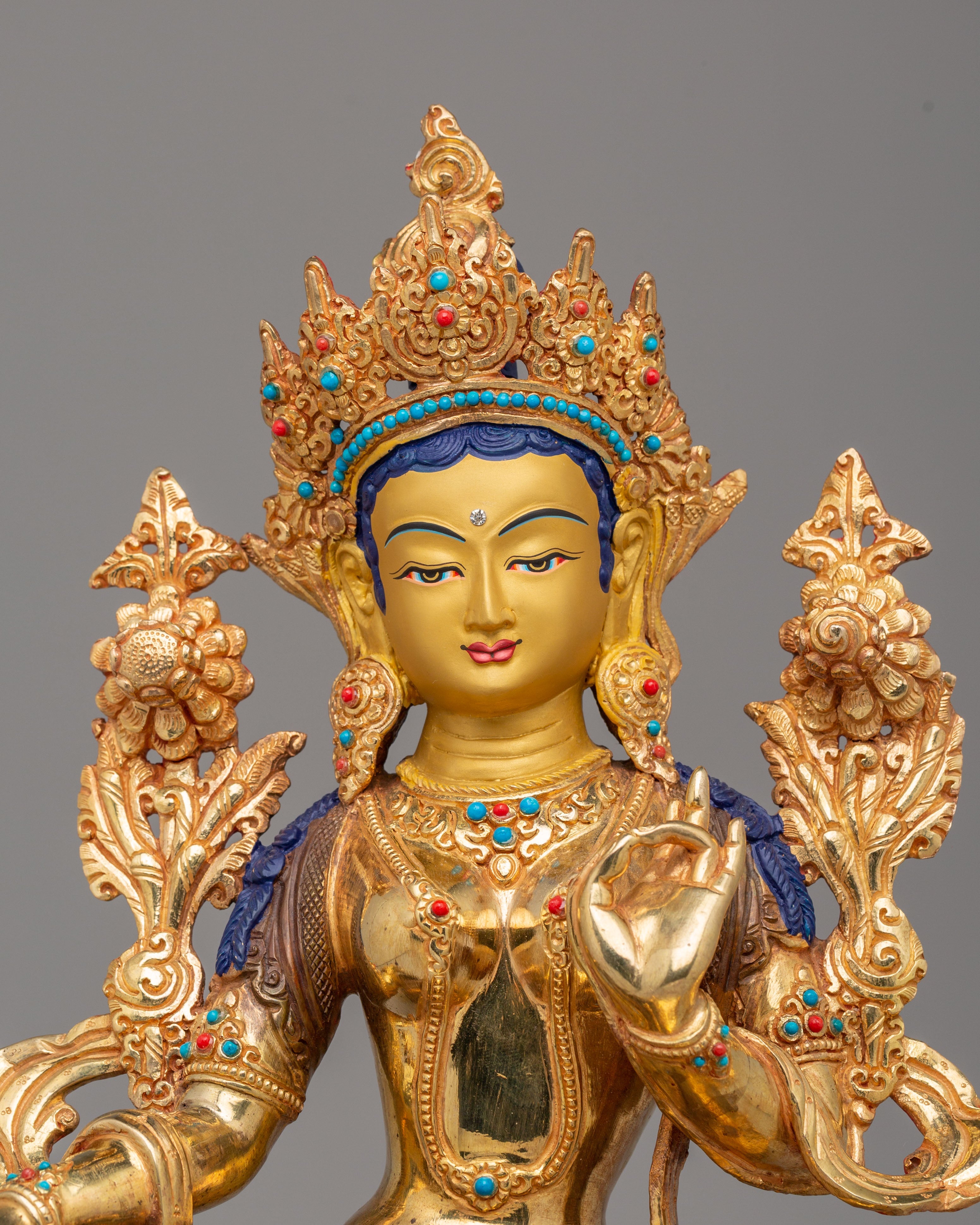 Himalayan Shyama Tara Statue | Green Tara Figurine