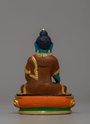Gold-Plated Shakyamuni Sculpture | Tibetan Buddhist home decor